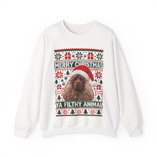 Merry Christmas Ya Filthy Animal Dog Christmas Sweatshirt