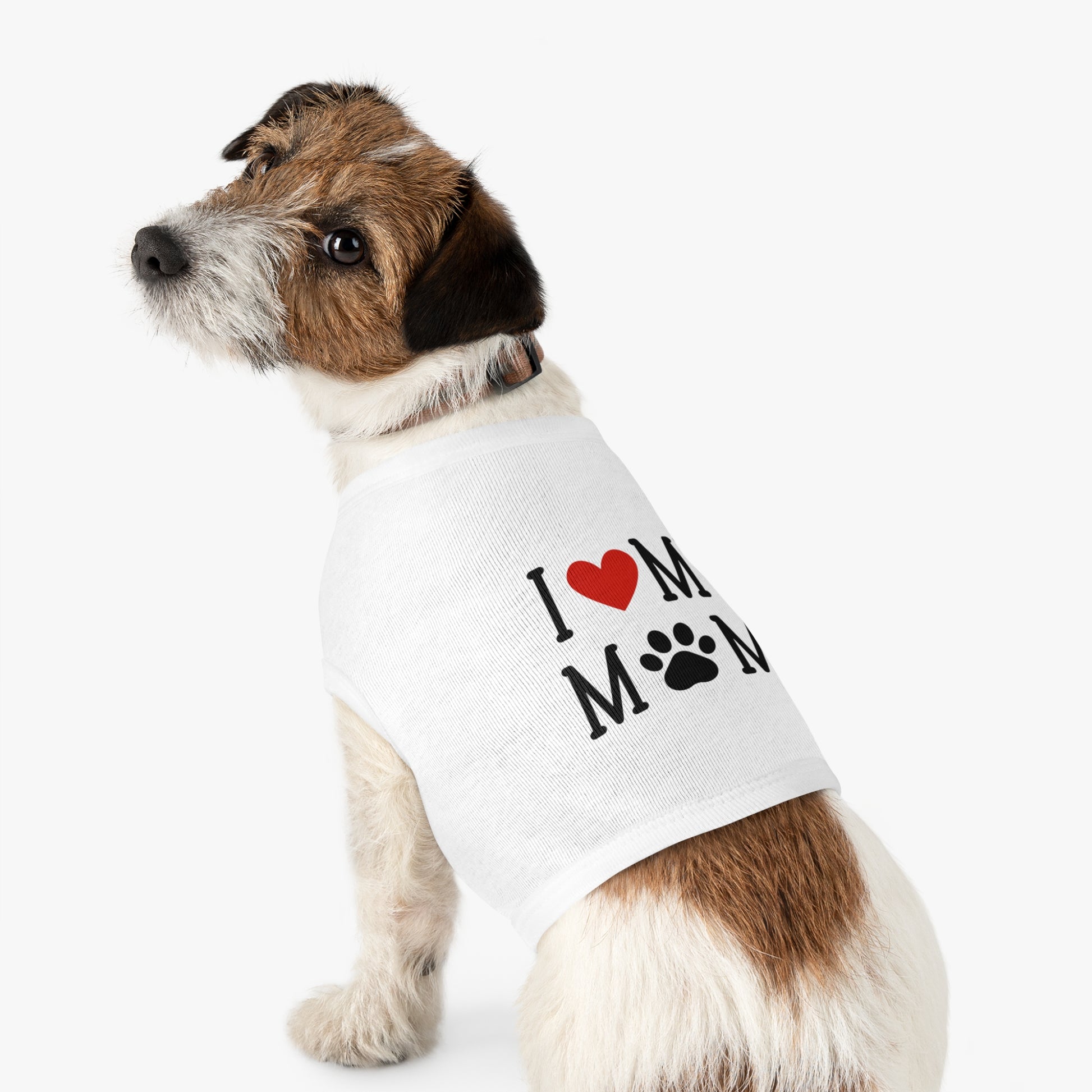 I Love My Mom Pet Tank Top - Cute Dog Apparel for Mother's Day