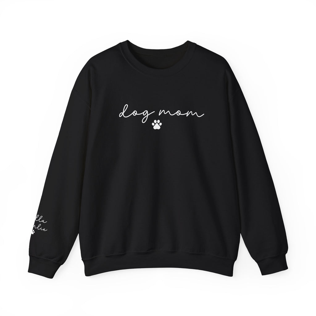 Dog Mom Crewneck Sweatshirt with Dog names