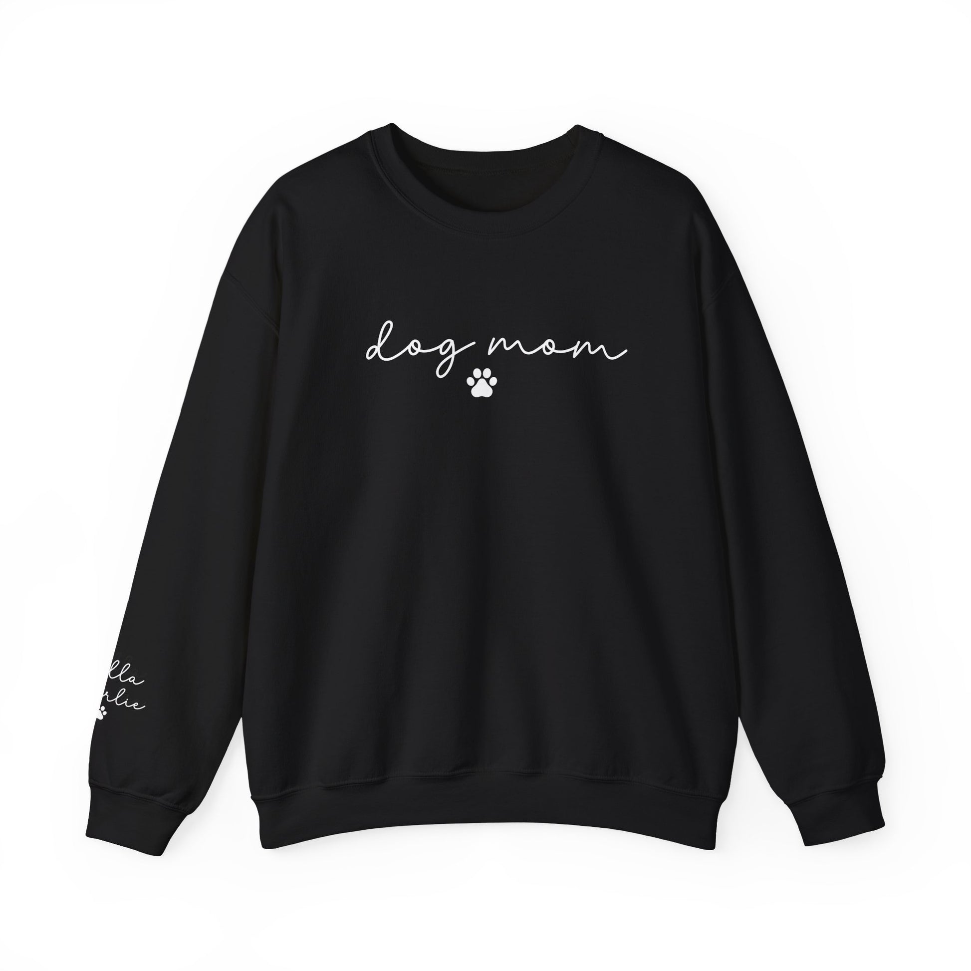 Dog Mom Crewneck Sweatshirt with Dog names