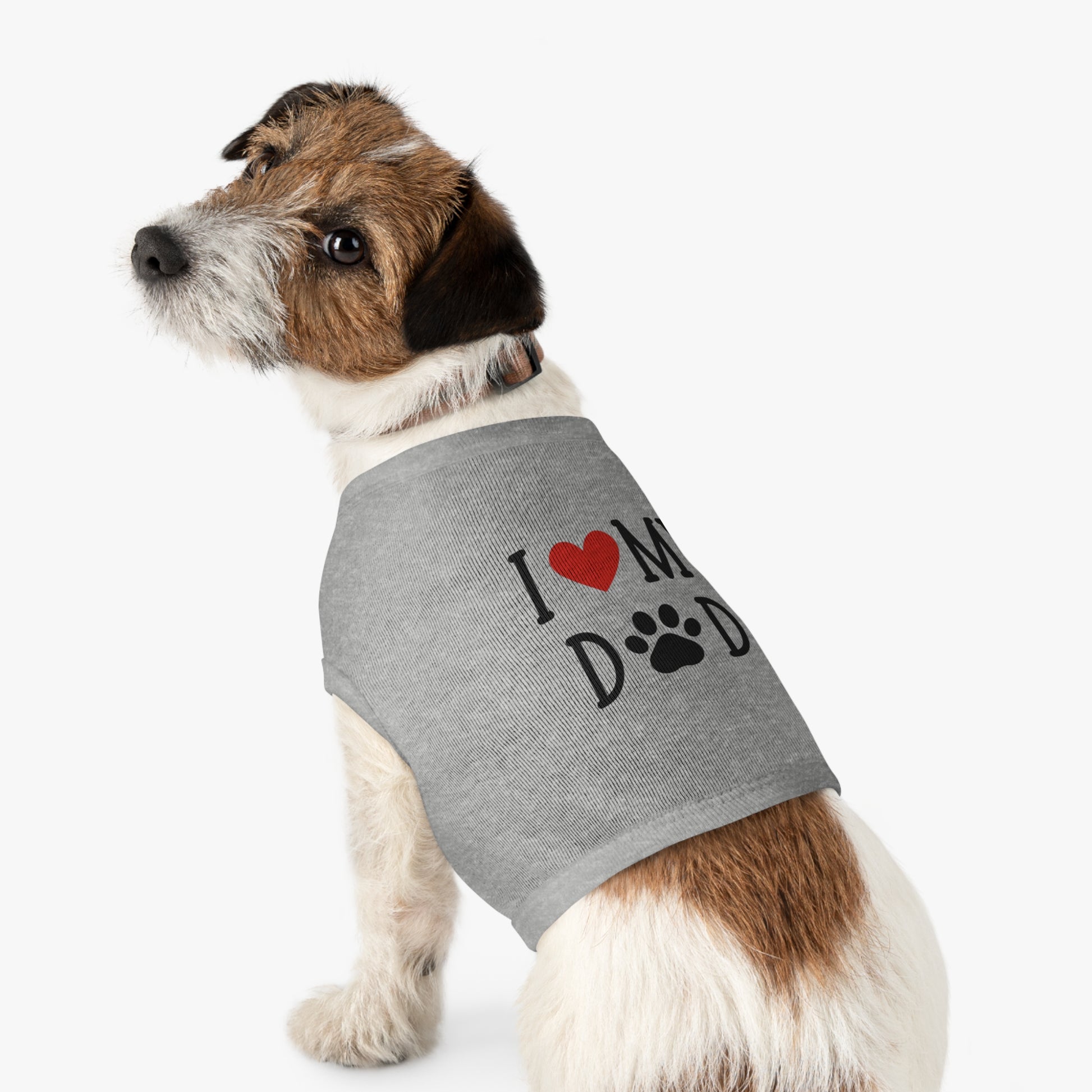 I Love My Dog Dad Pet Tank Top - Cute & Cozy Dog Apparel | Shirt for dogs