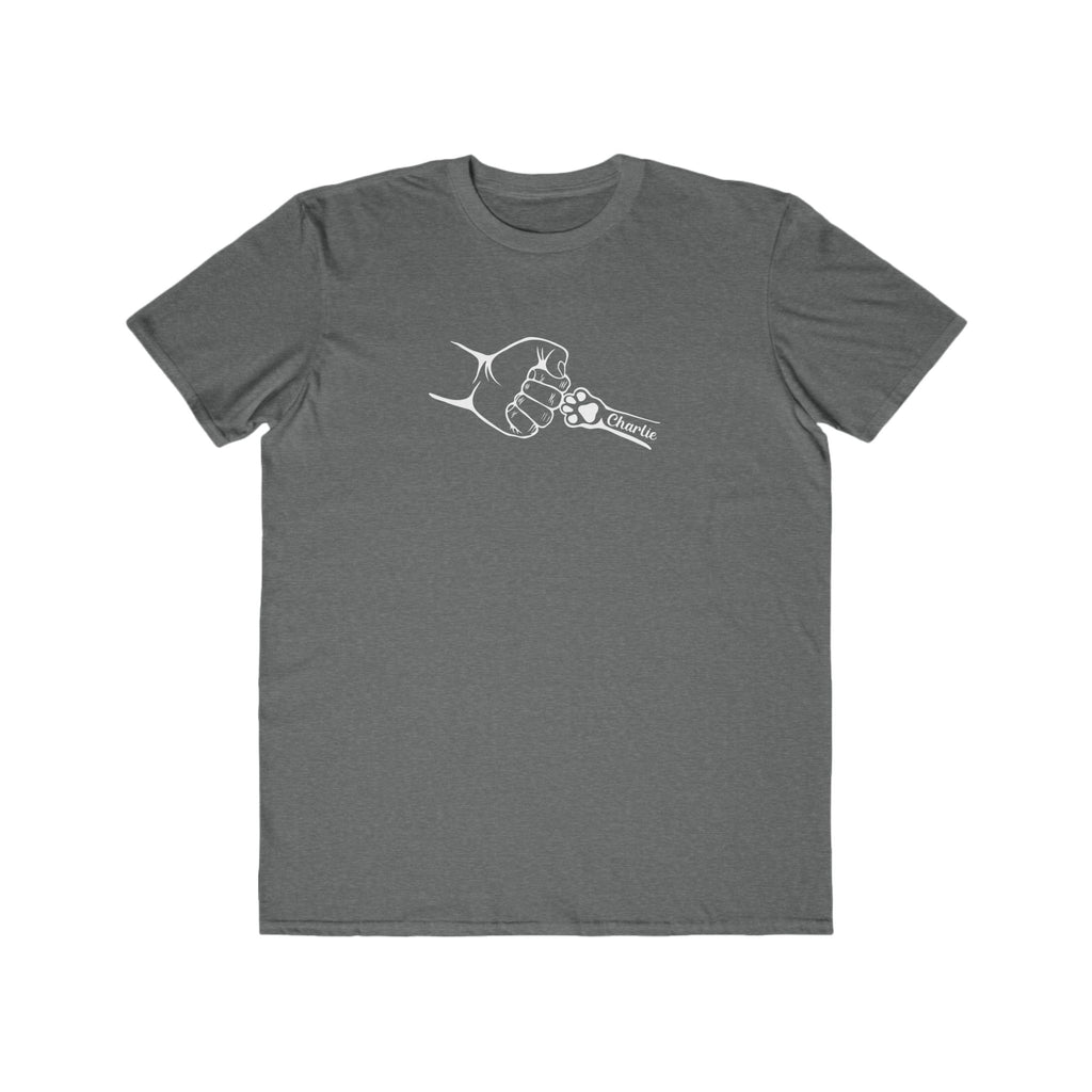 Custom Men's Lightweight Fashion Tee - 'Charlie' Fist Bump Design