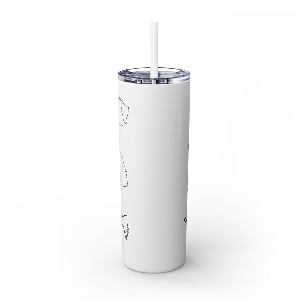 Custom Dog Mom Skinny 20 oz Tumbler