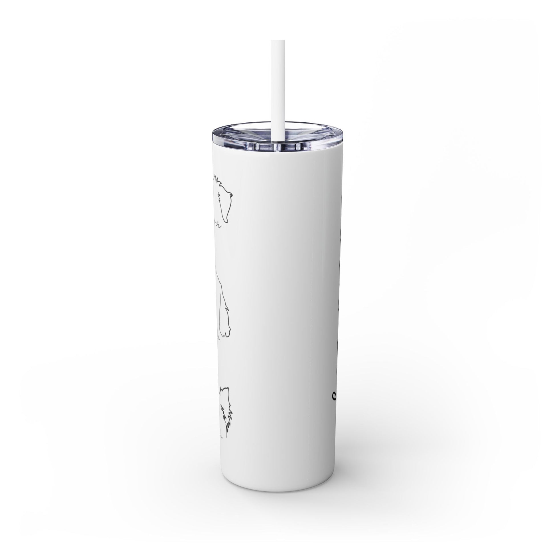 Custom Dog Mom Skinny 20 oz Tumbler