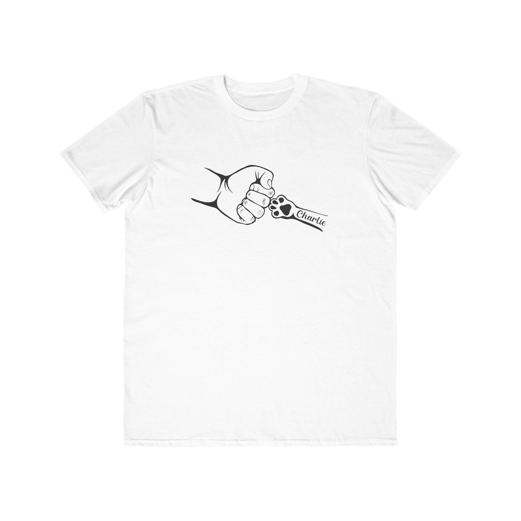 Custom Men's Lightweight Fashion Tee - 'Charlie' Fist Bump Design