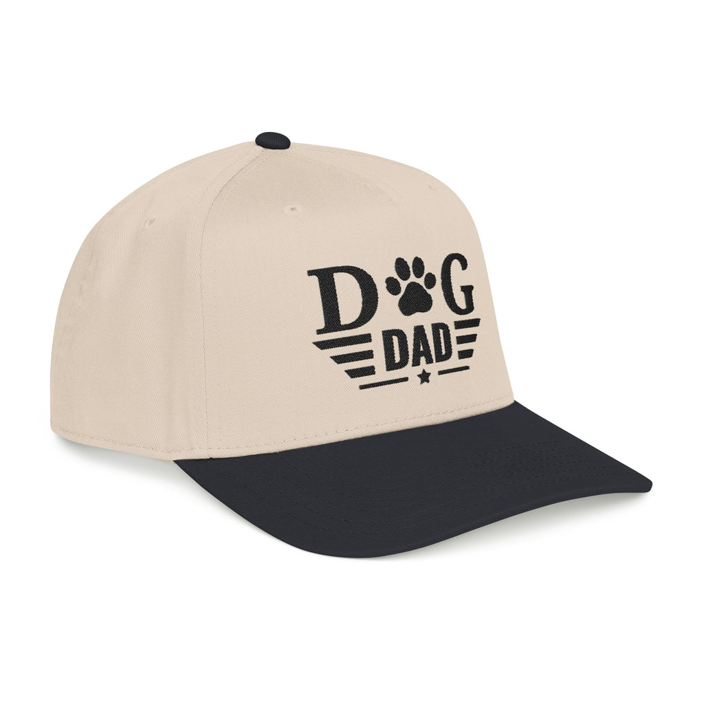 Dog Dad Baseball Cap — Paw Print Vintage Logo Hat for Pet Lovers