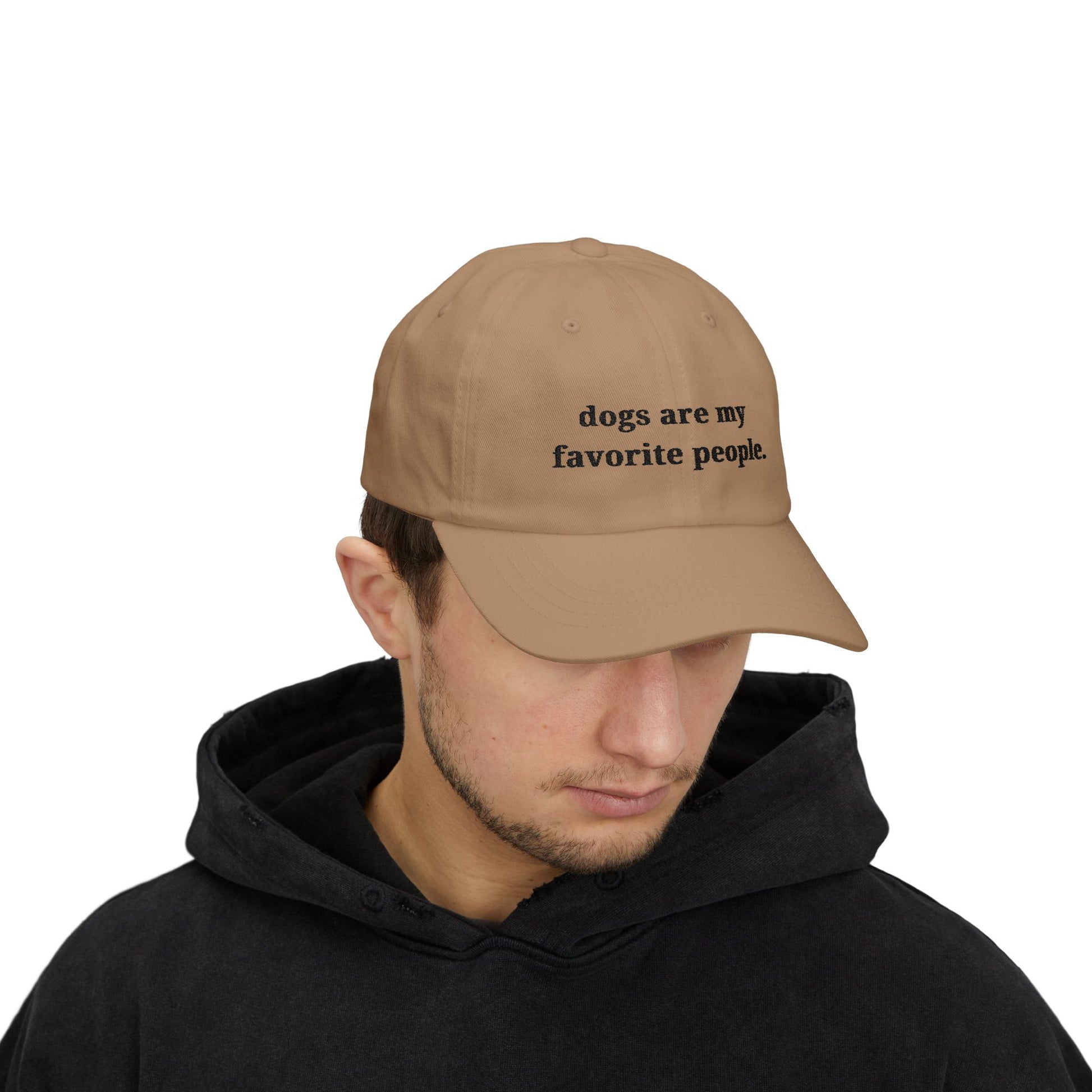 Dogs Are My Favorite People Dad Cap - Classic Adjustable Hat - dog lovers hat