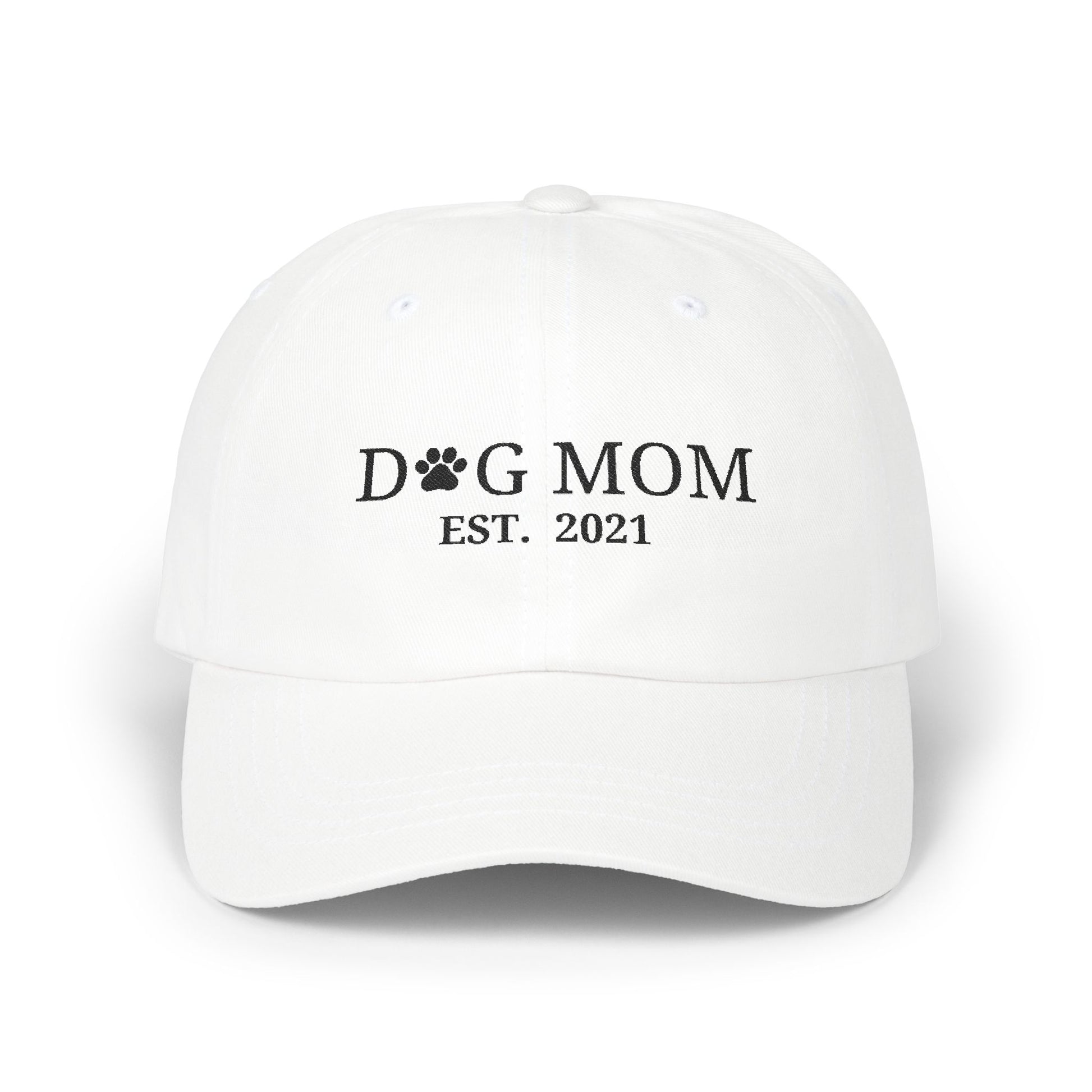 Dog Mom Embroidered Classic Dad Cap | Est. 2021 | Perfect for Pet Lovers