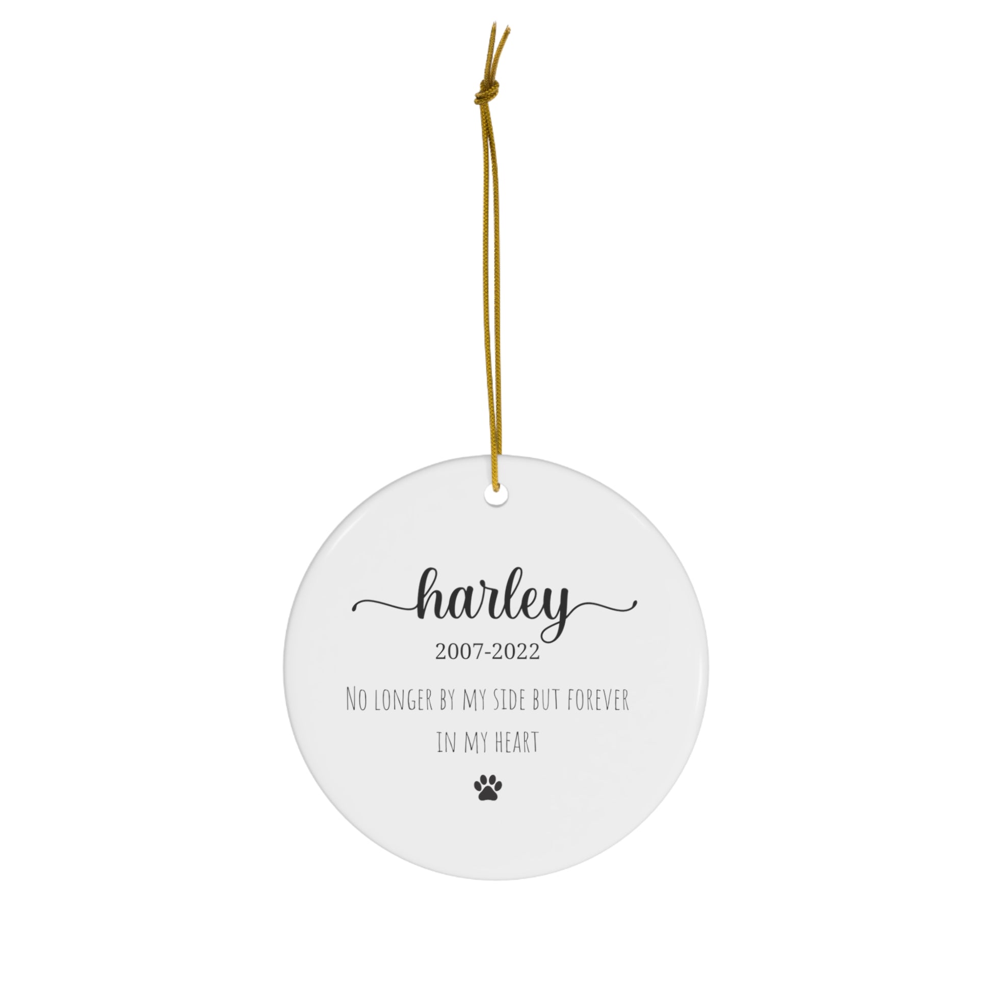 Personalized Pet Memorial Ornament