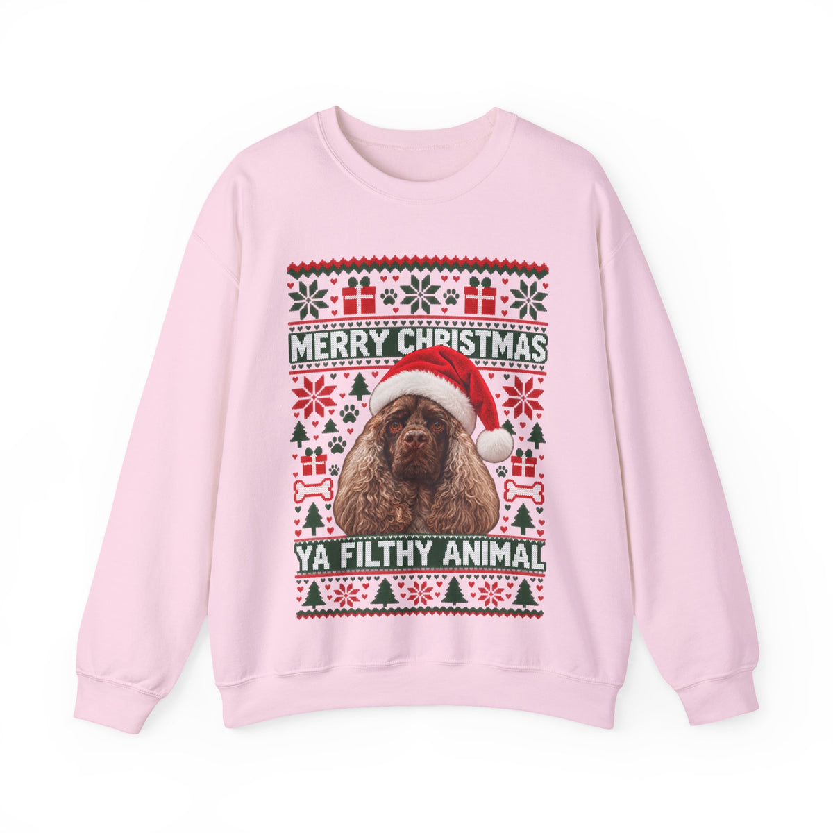 Merry Christmas Ya Filthy Animal Dog Christmas Sweatshirt