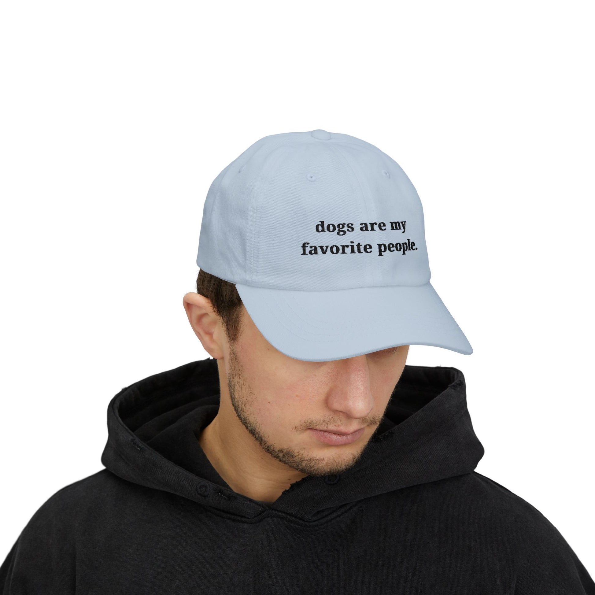 Dogs Are My Favorite People Dad Cap - Classic Adjustable Hat - dog lovers hat
