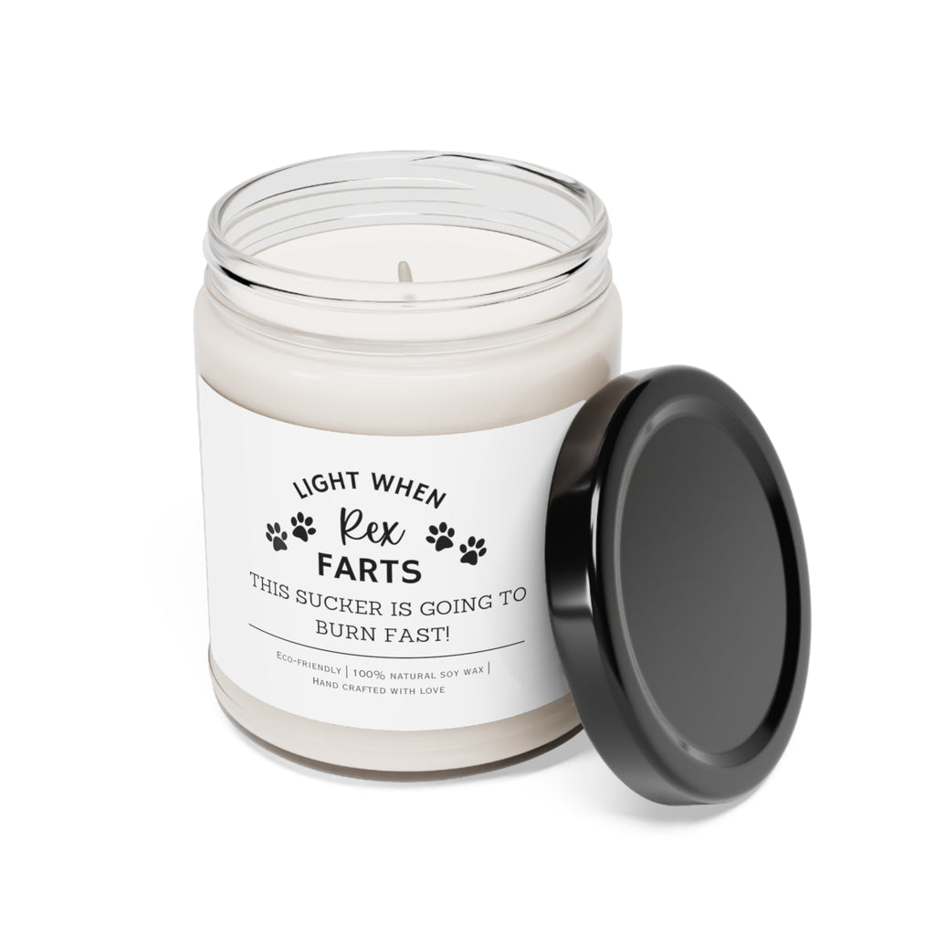 Light When Dog Farts Personalized Candle