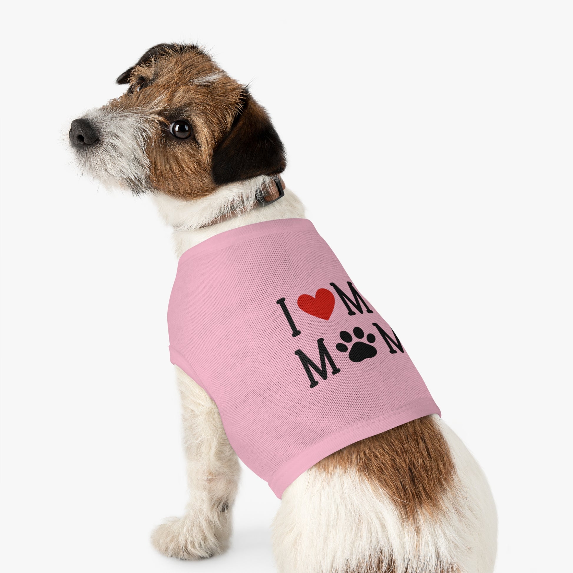 I Love My Mom Pet Tank Top - Cute Dog Apparel for Mother's Day