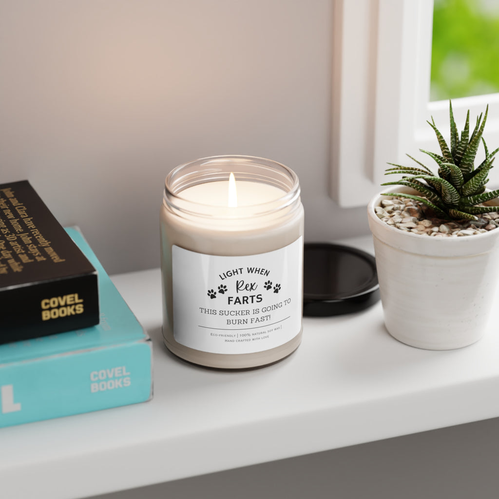 Light When Dog Farts Personalized Candle