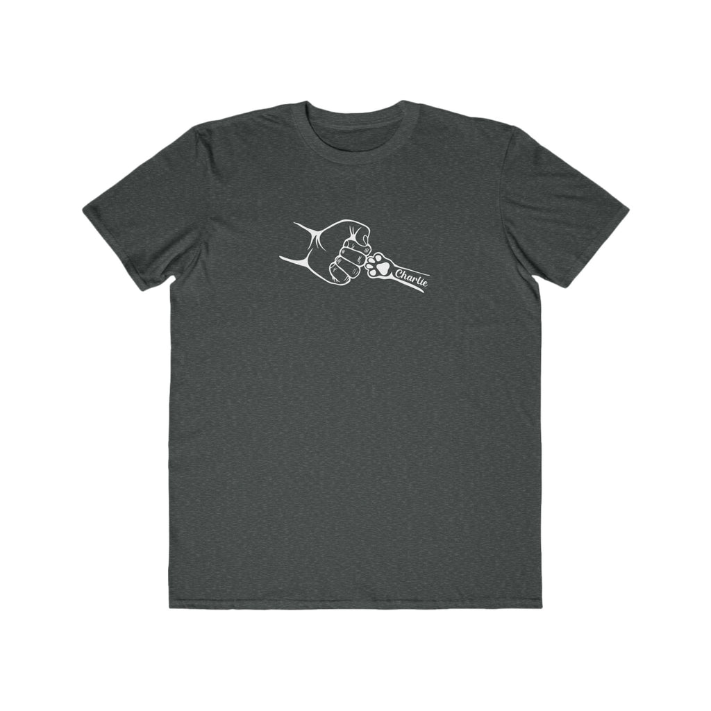 Custom Men's Lightweight Fashion Tee - 'Charlie' Fist Bump Design