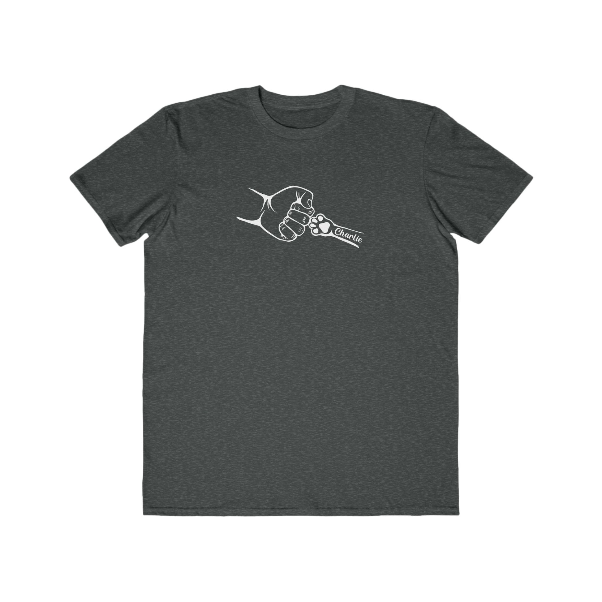 Custom Men's Lightweight Fashion Tee - 'Charlie' Fist Bump Design