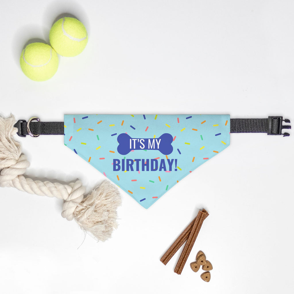 Birthday Collar Pet Bandana (Sm & Med)