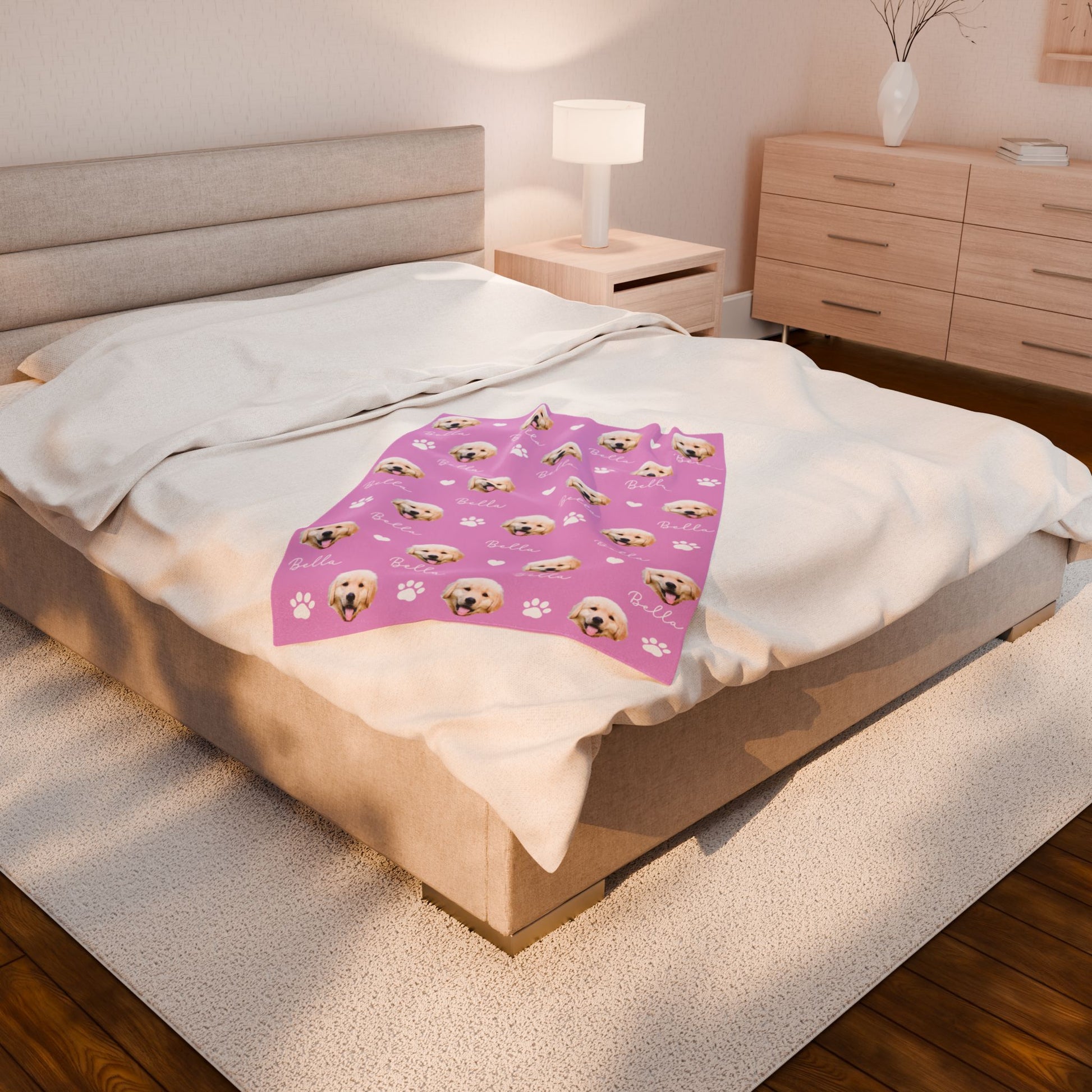 Personalized Dog Photo Blanket