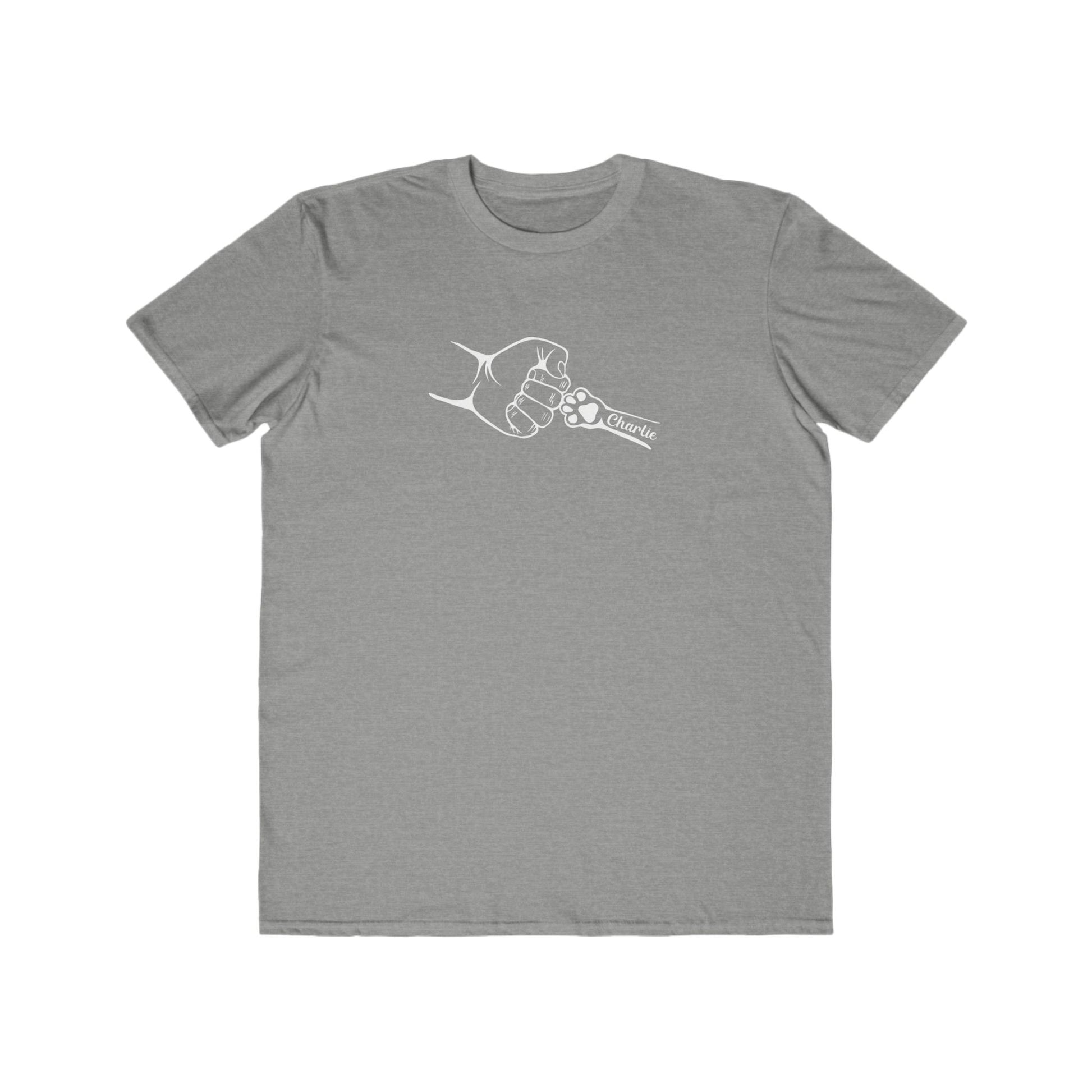 Custom Men's Lightweight Fashion Tee - 'Charlie' Fist Bump Design