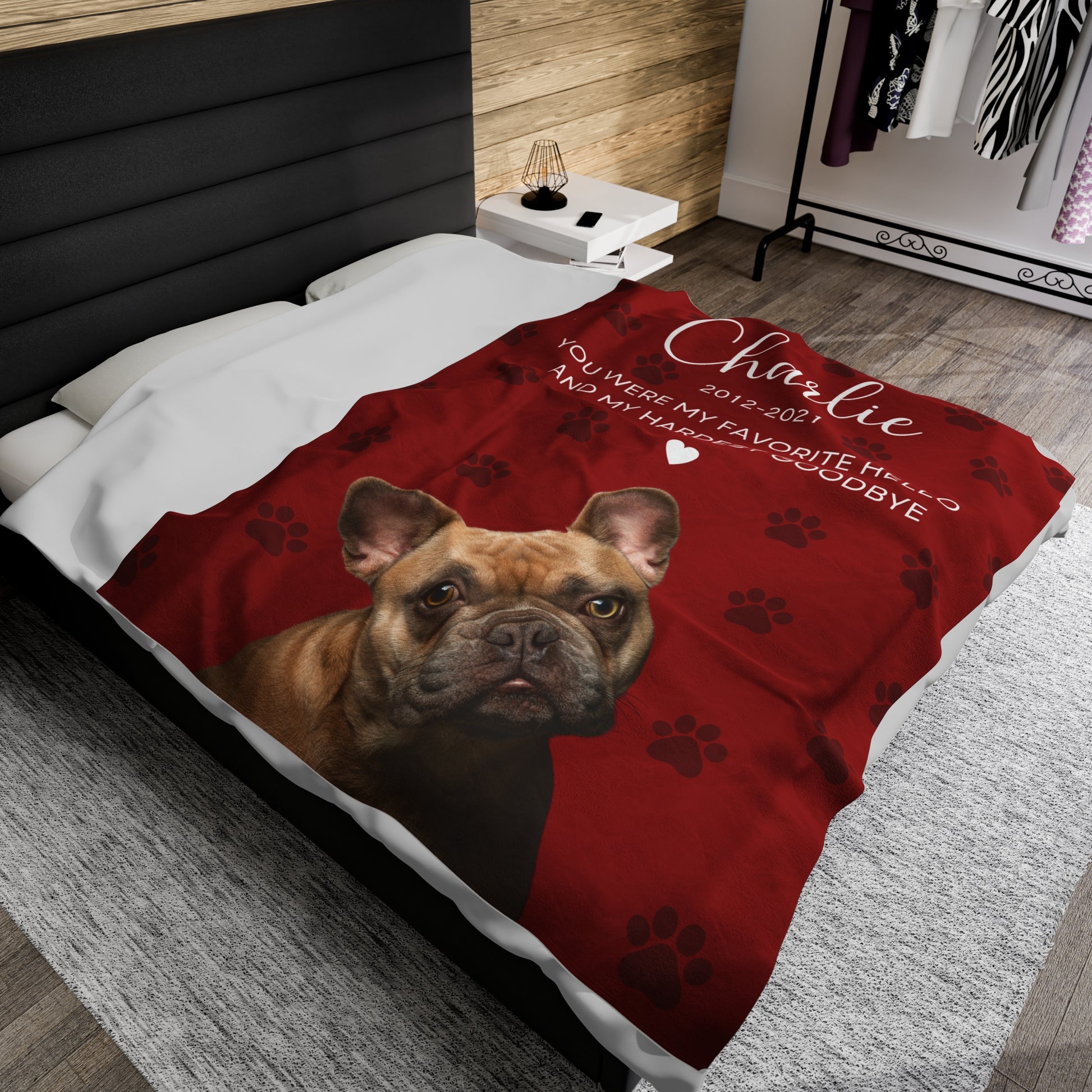 Personalized Pet Memorial Blanket