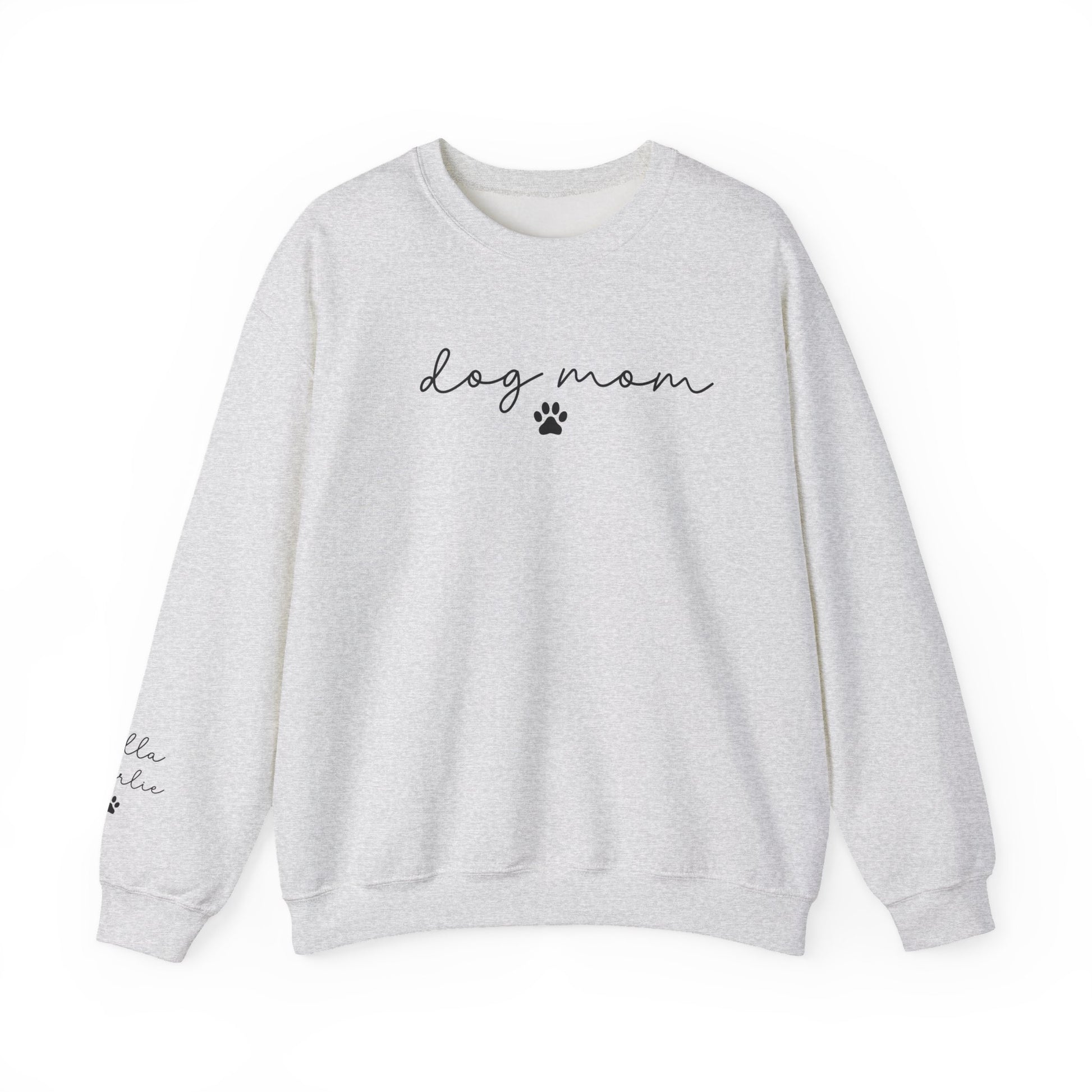 Dog Mom Crewneck Sweatshirt with Dog names