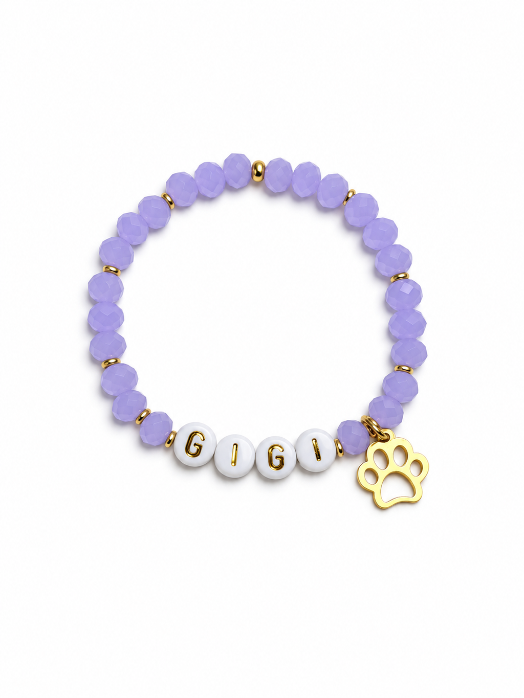 Personalized dog name bracelet