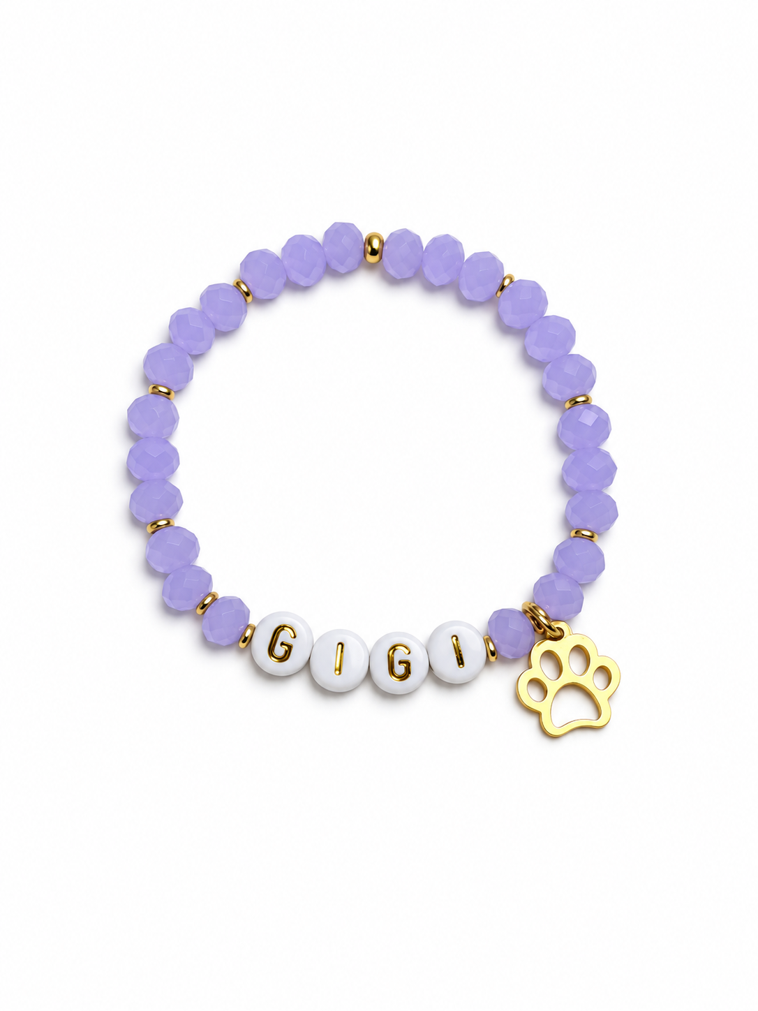 Personalized dog name bracelet