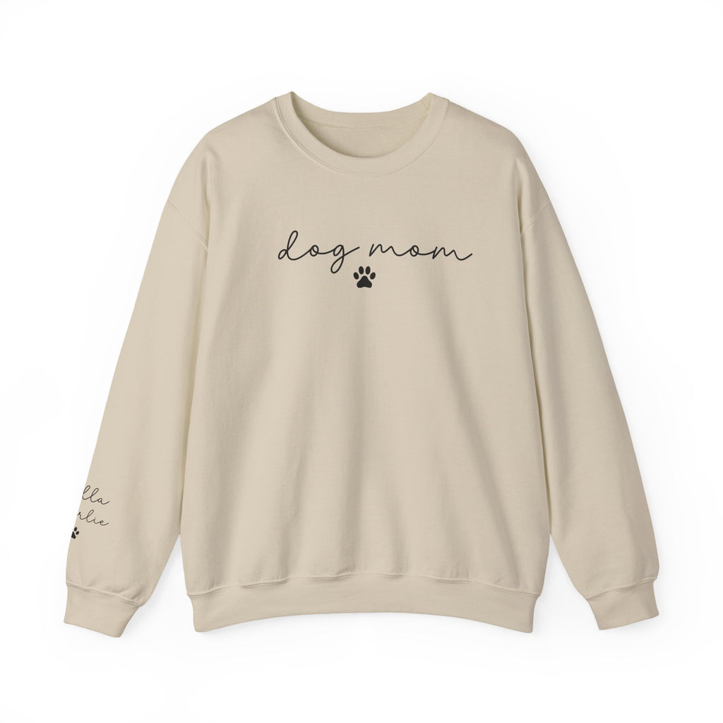 Dog Mom Crewneck Sweatshirt with Dog names