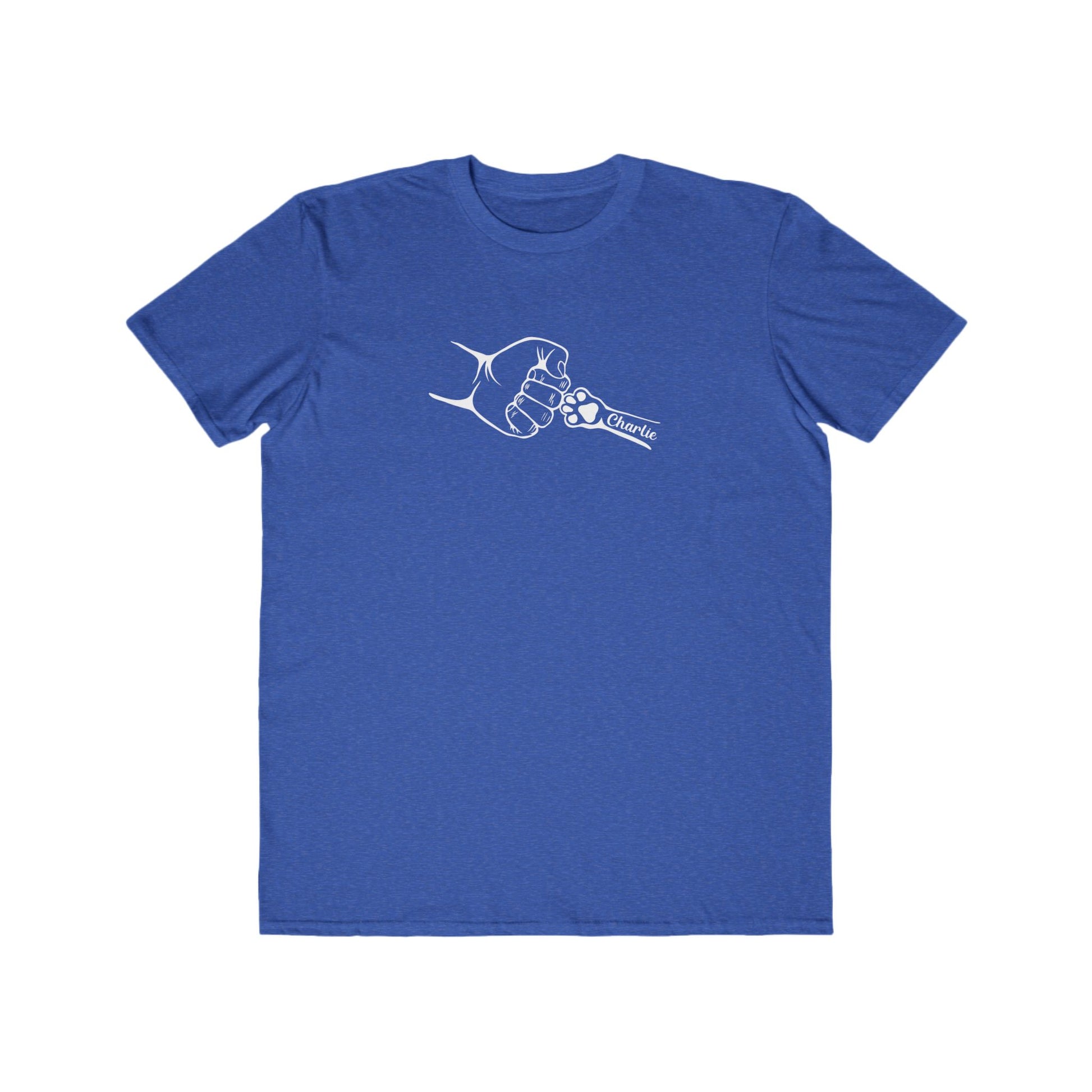 Custom Men's Lightweight Fashion Tee - 'Charlie' Fist Bump Design