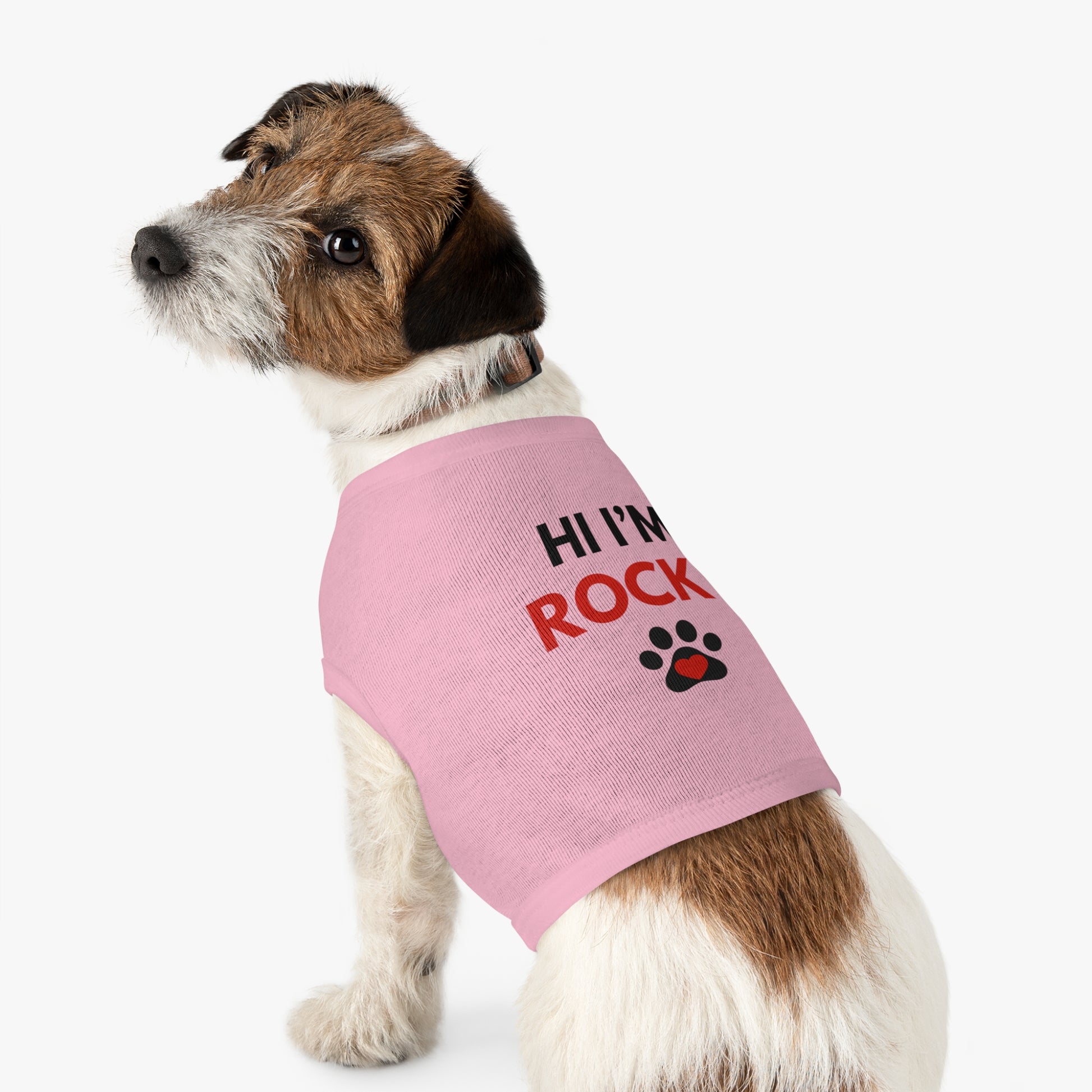 Personalized Pet Tank Top - "Hi I'm Rocky" for Dogs - Cute & Comfy Dog Apparel