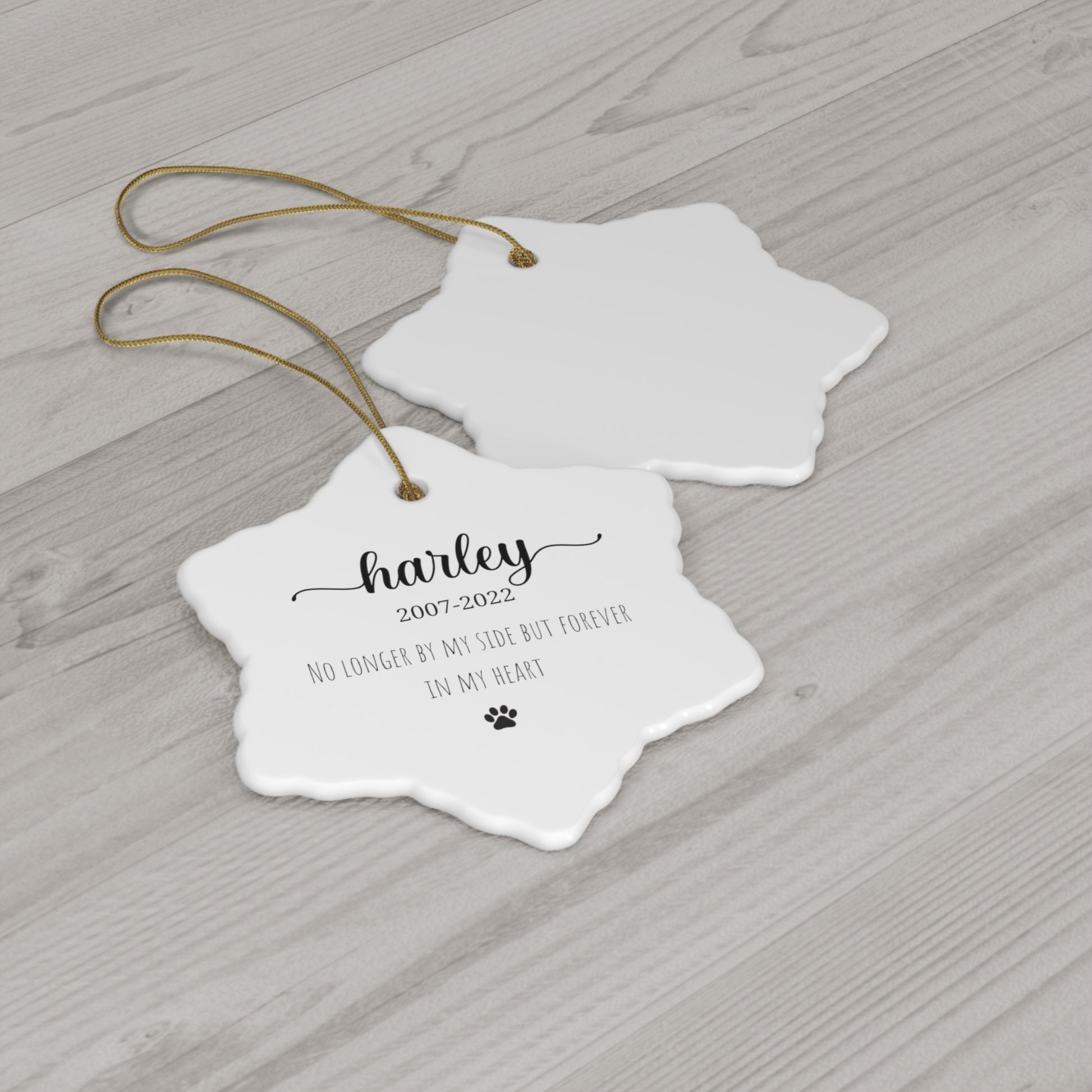 Personalized Pet Memorial Ornament