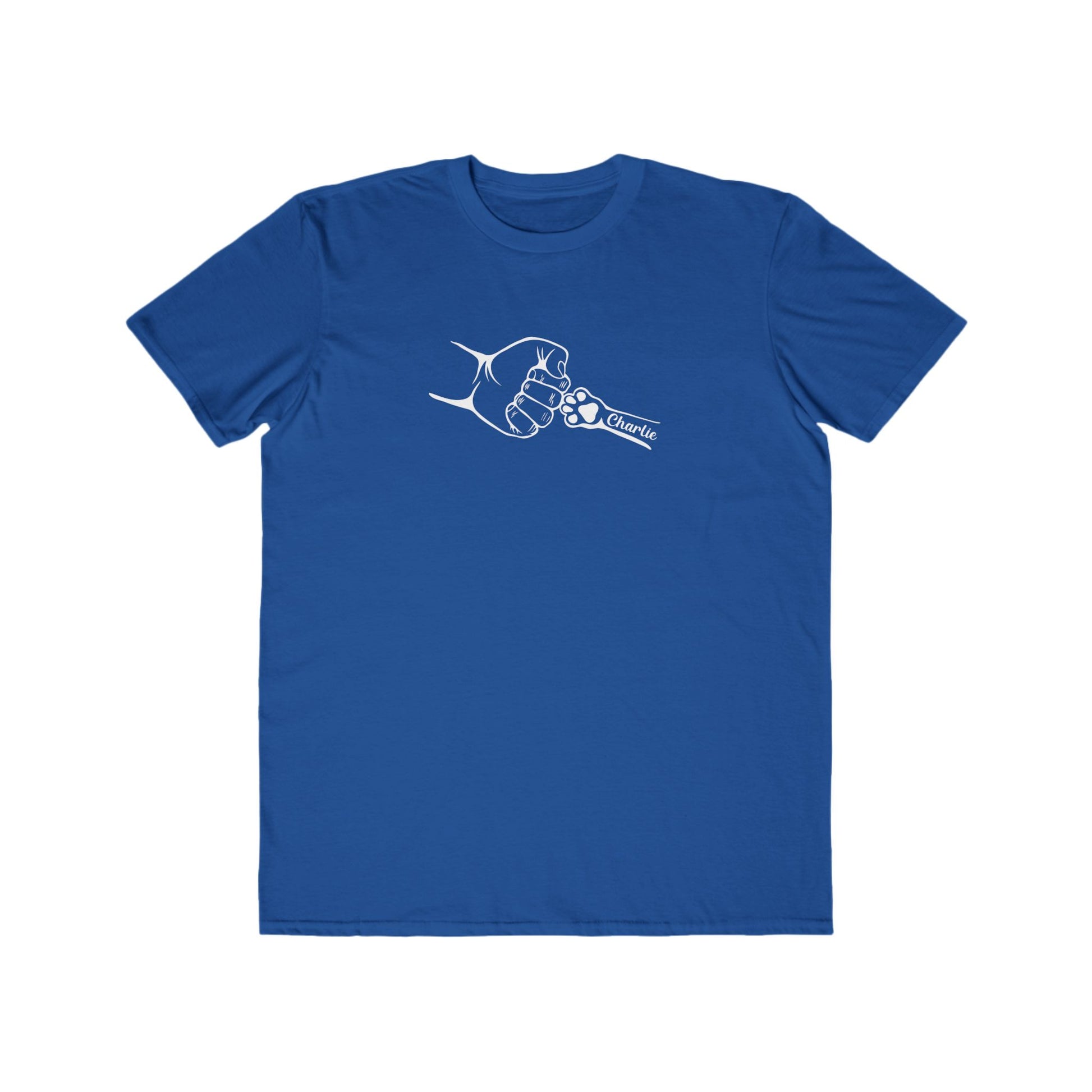 Custom Men's Lightweight Fashion Tee - 'Charlie' Fist Bump Design