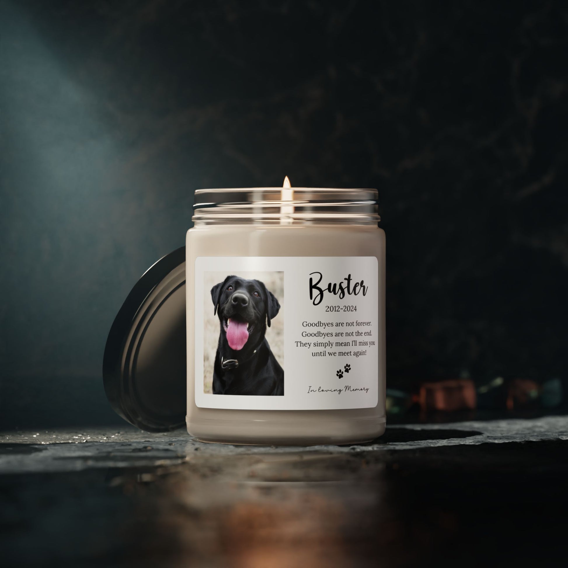Custom Pet Memorial Candle