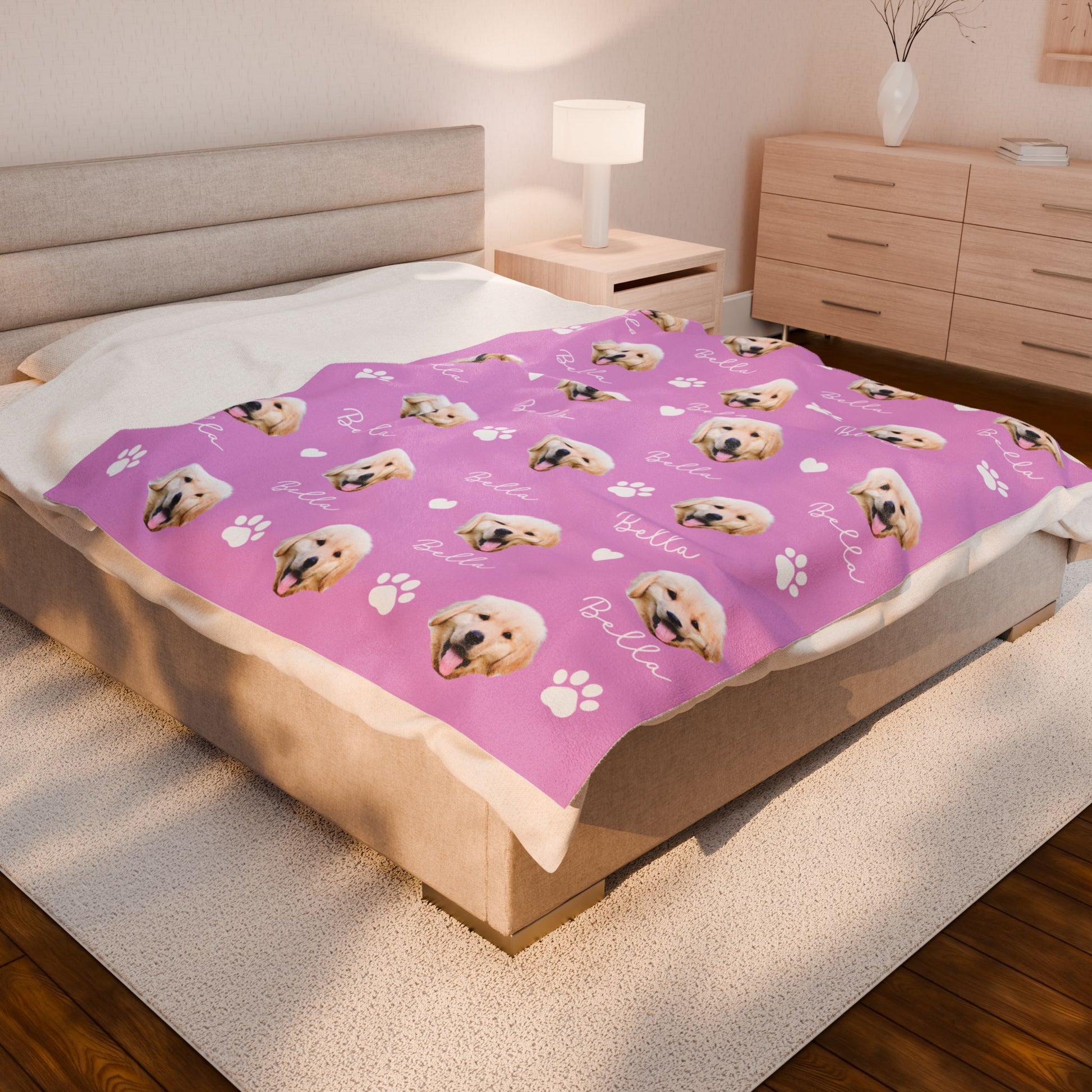 Personalized Dog Photo Blanket