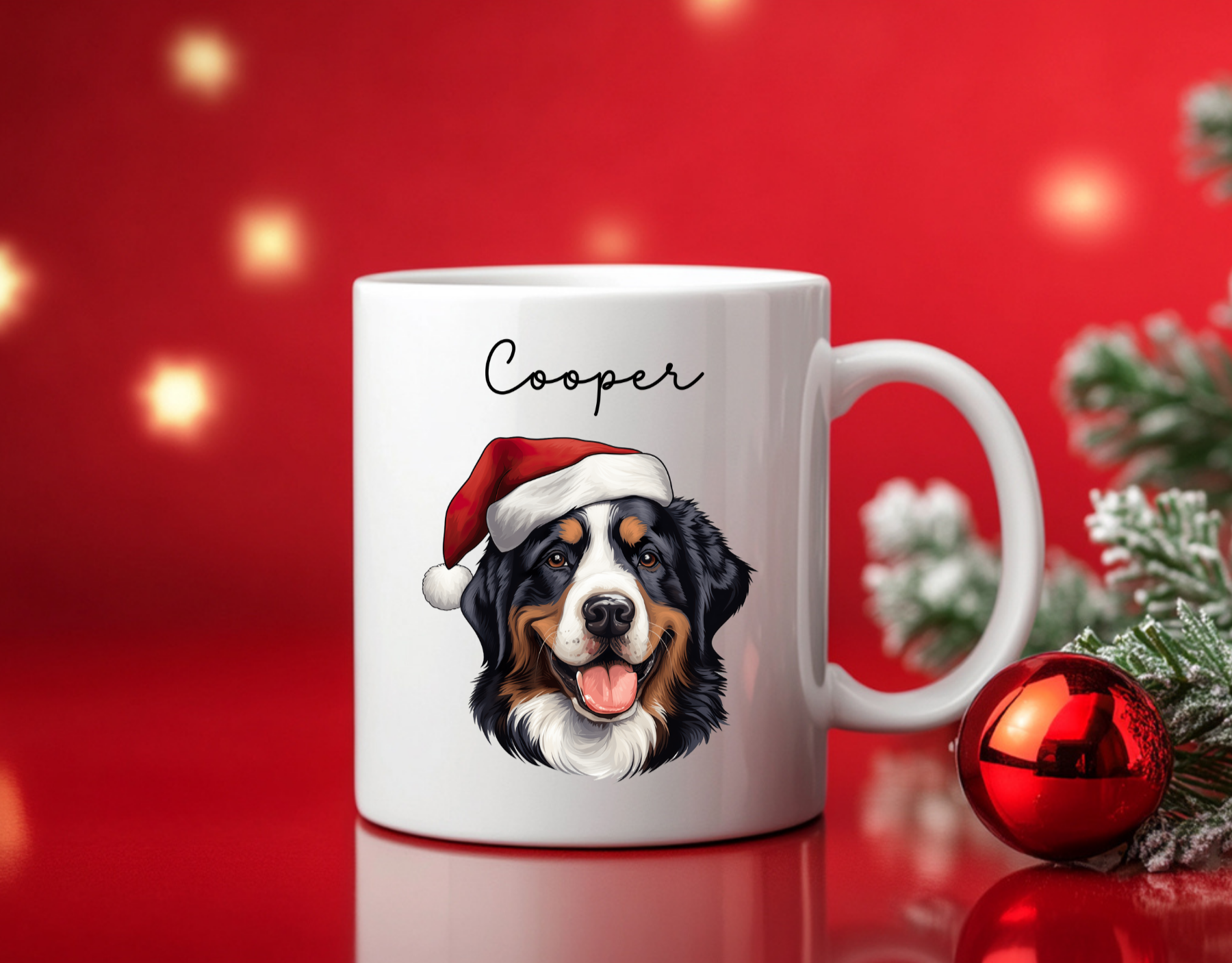 Custom Christmas Dog Breed Mug
