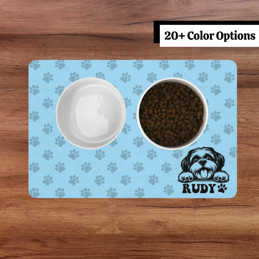 Custom dog breed placemat