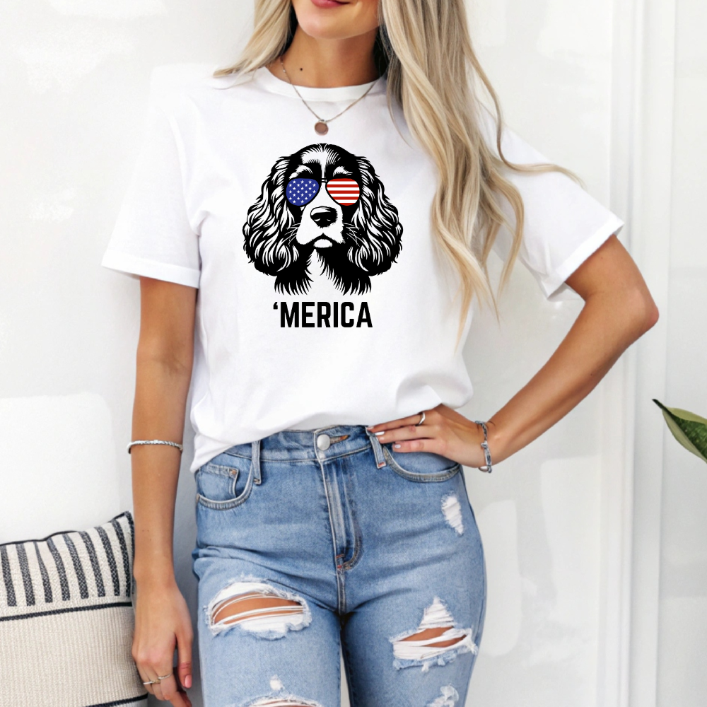 Patriotic Custom Dog Breed Tee