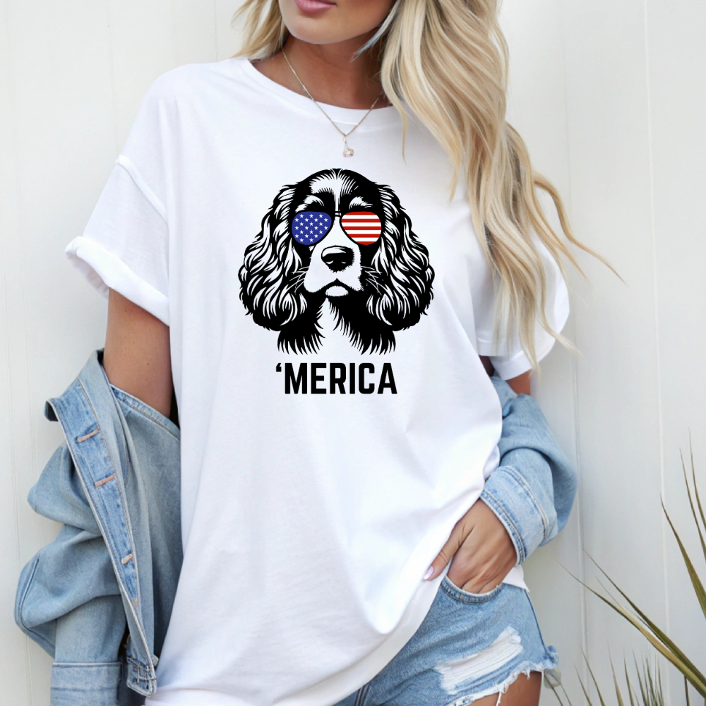 Patriotic Custom Dog Breed Tee