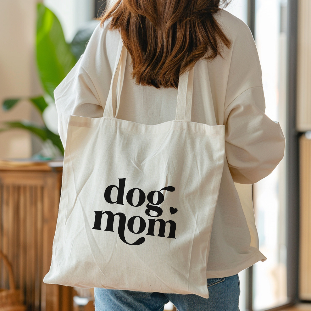Dog mom Canvas Tote Bag