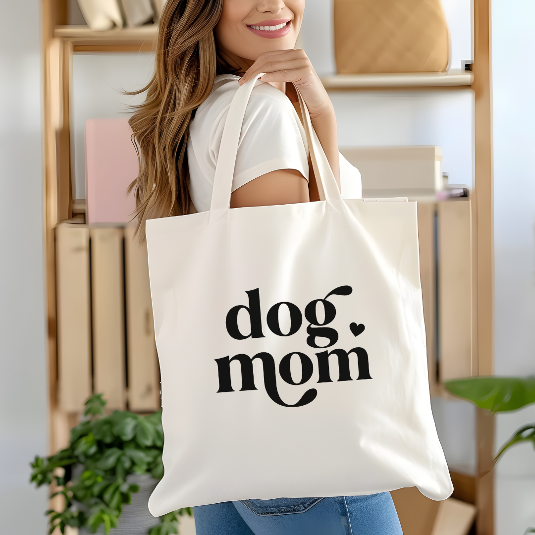 Dog mom Canvas Tote Bag