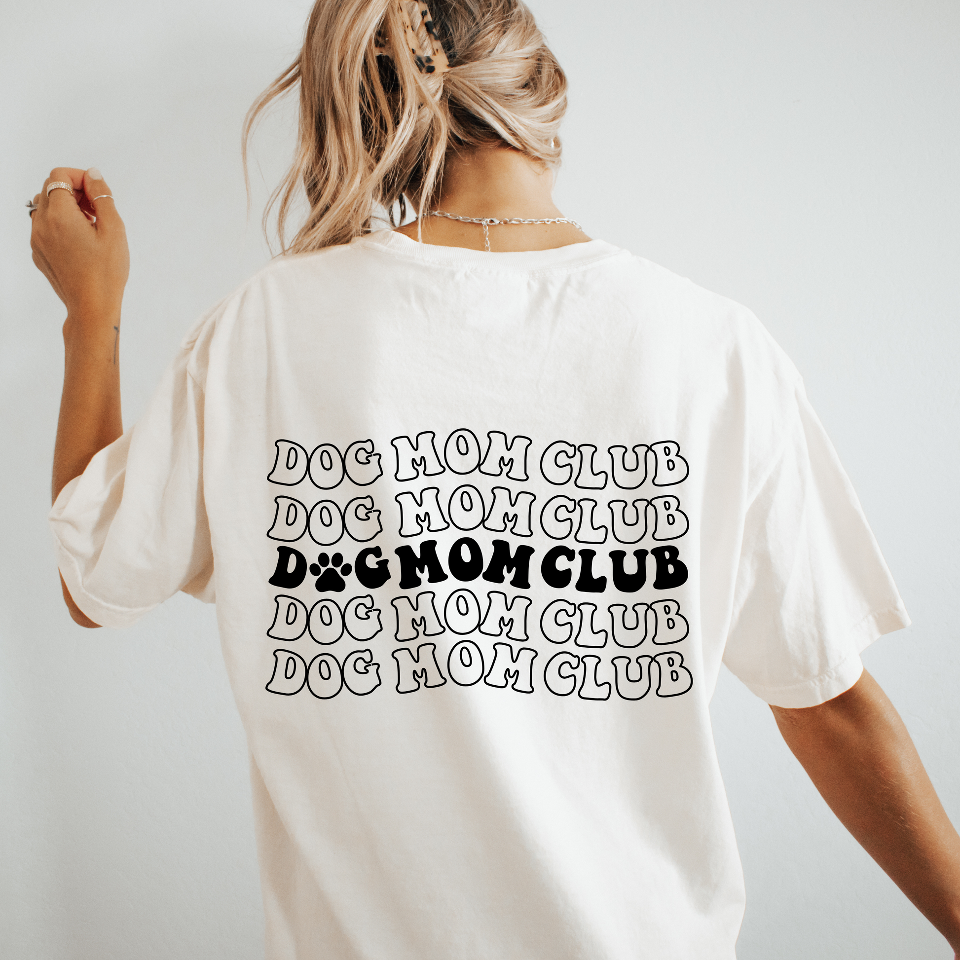 Dog mom club comfort colors tee