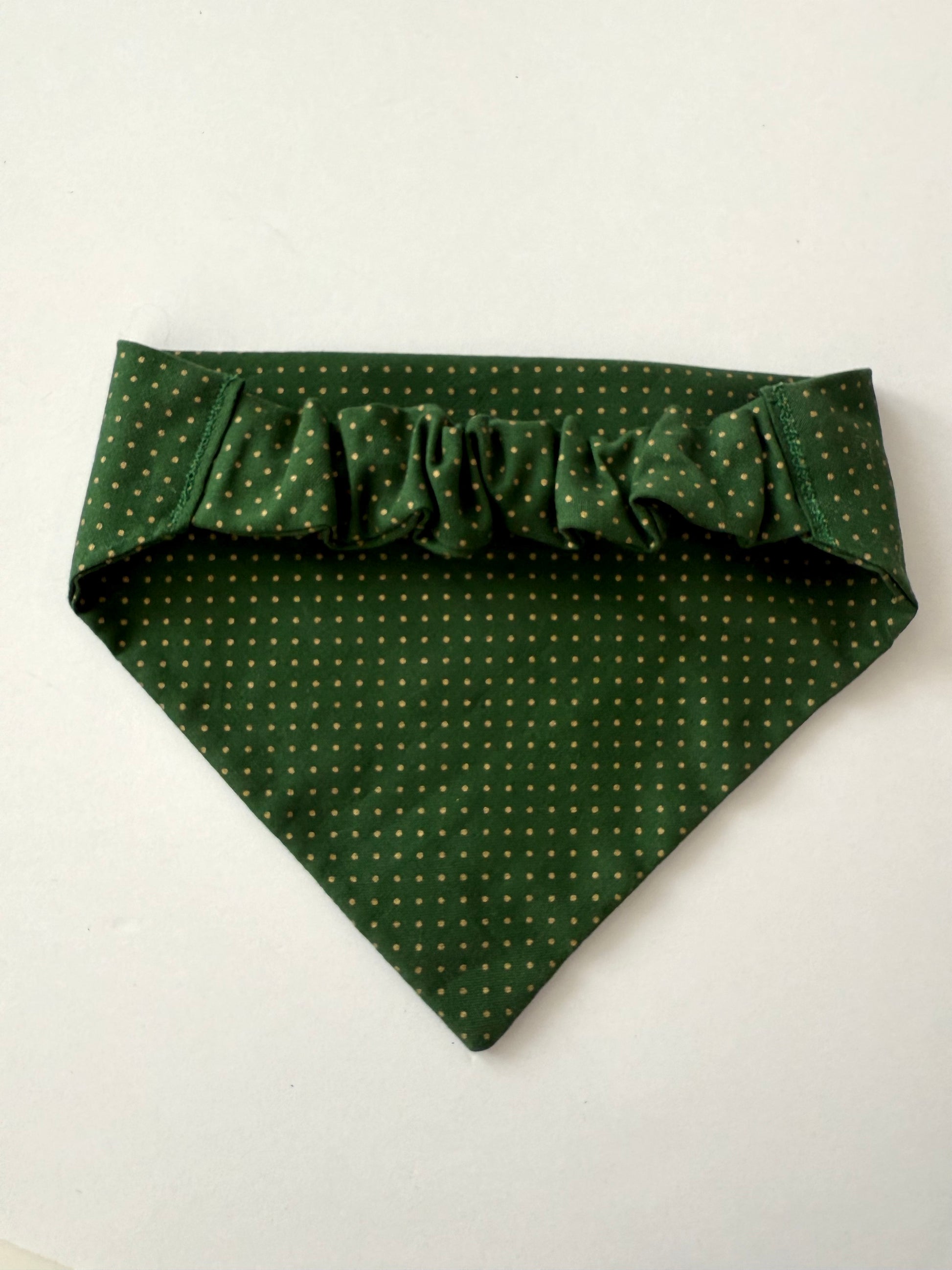 St. Patricks Polka dot Scrunchie Dog Bandana