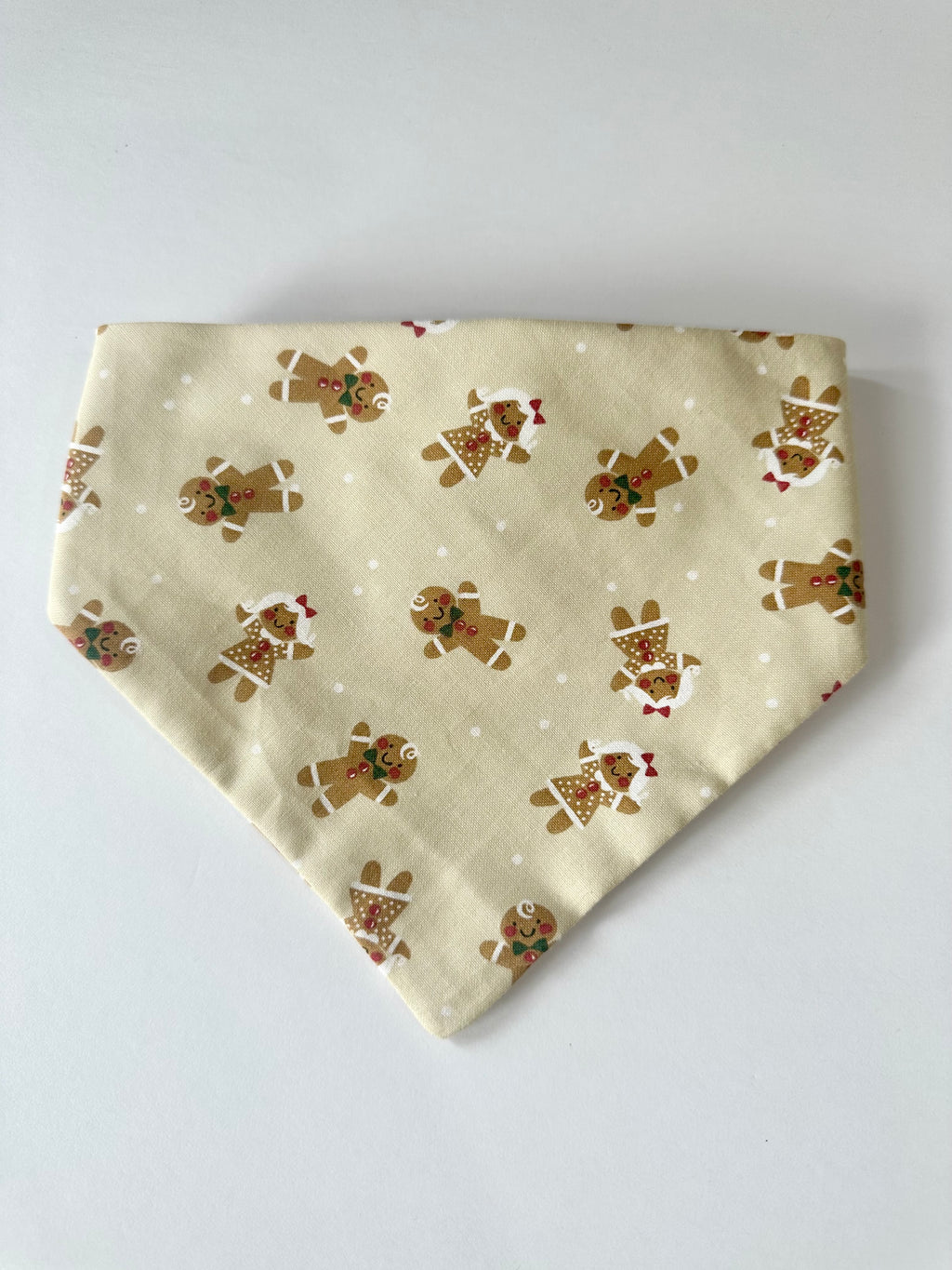 Gingerbread Scrunchie Dog Bandana