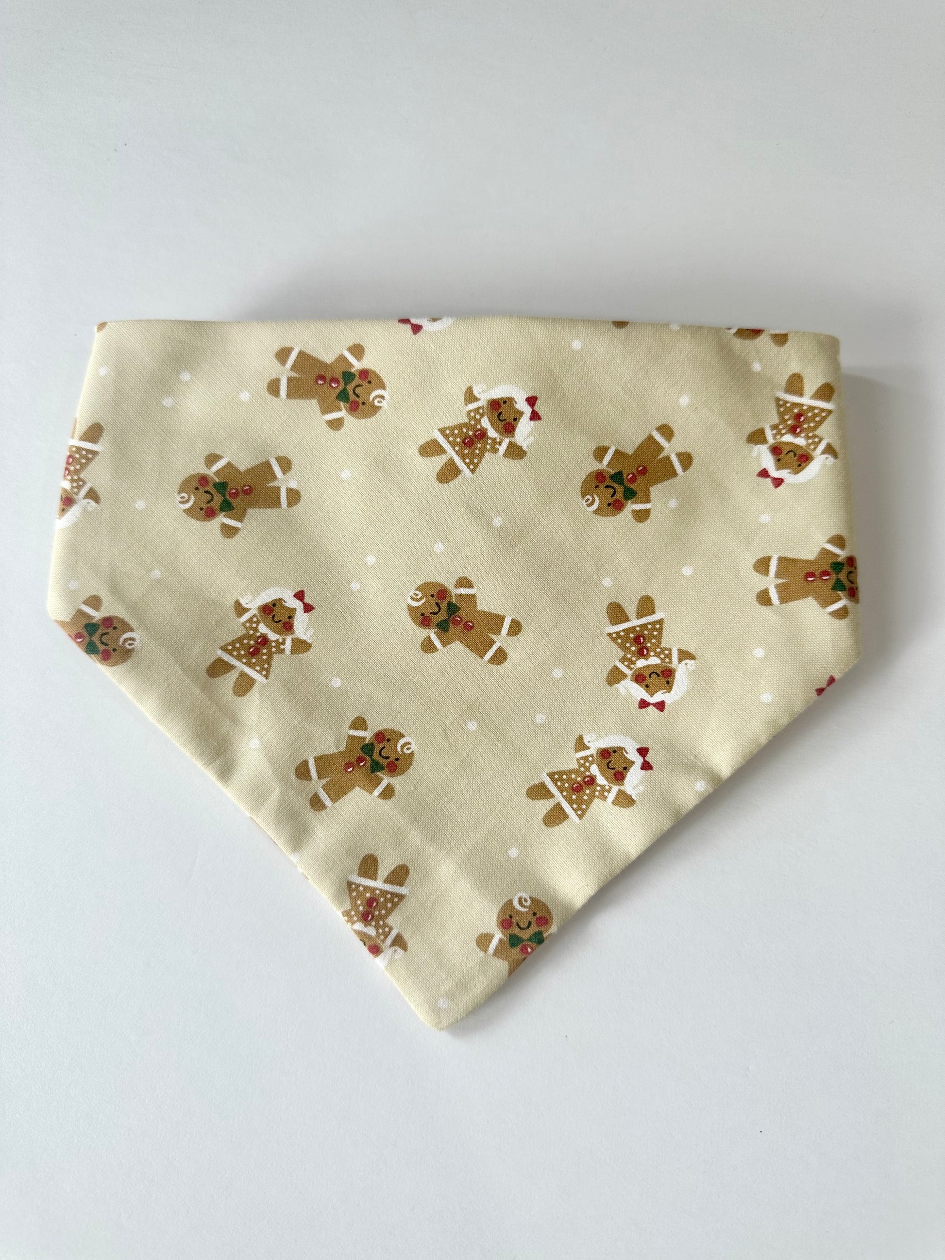 Gingerbread Scrunchie Dog Bandana