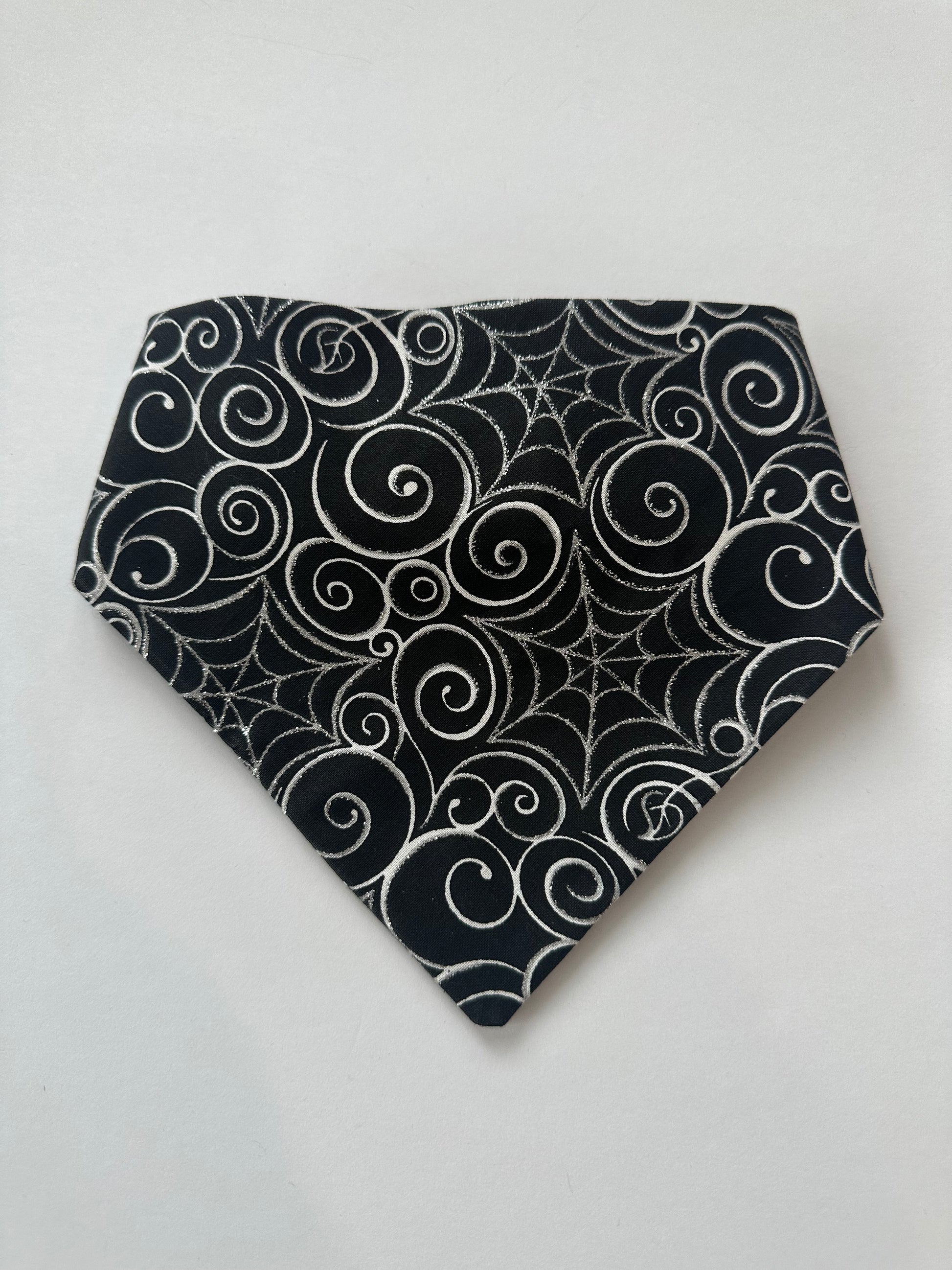 Glitter Spider web Scrunchie Dog Bandana