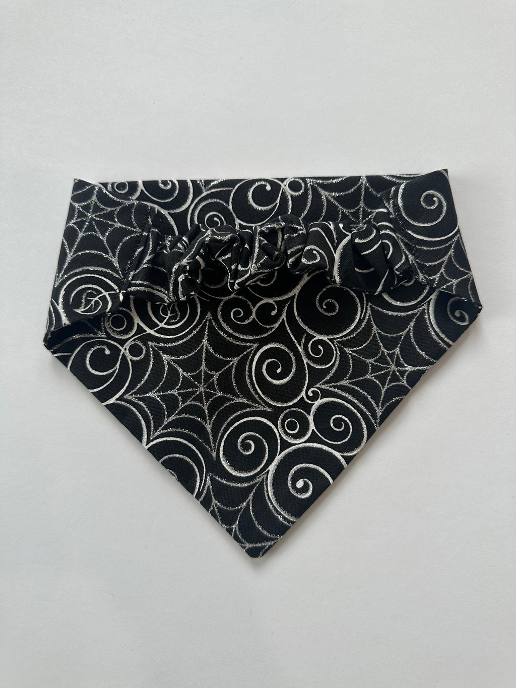 Glitter Spider web Scrunchie Dog Bandana