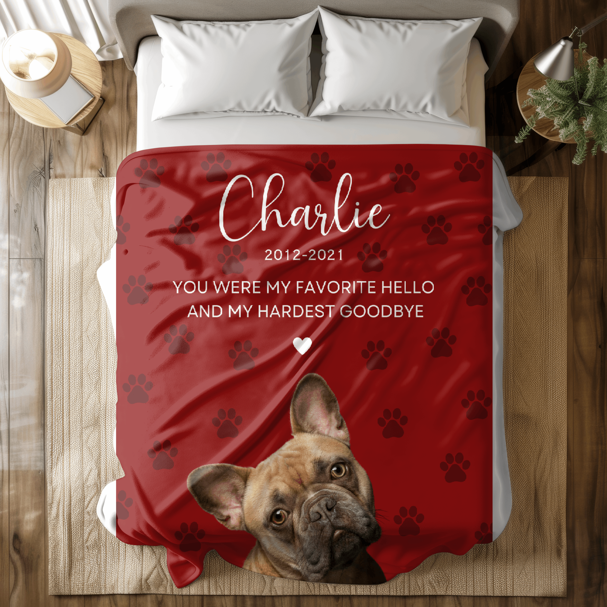 Personalized Pet Memorial Blanket
