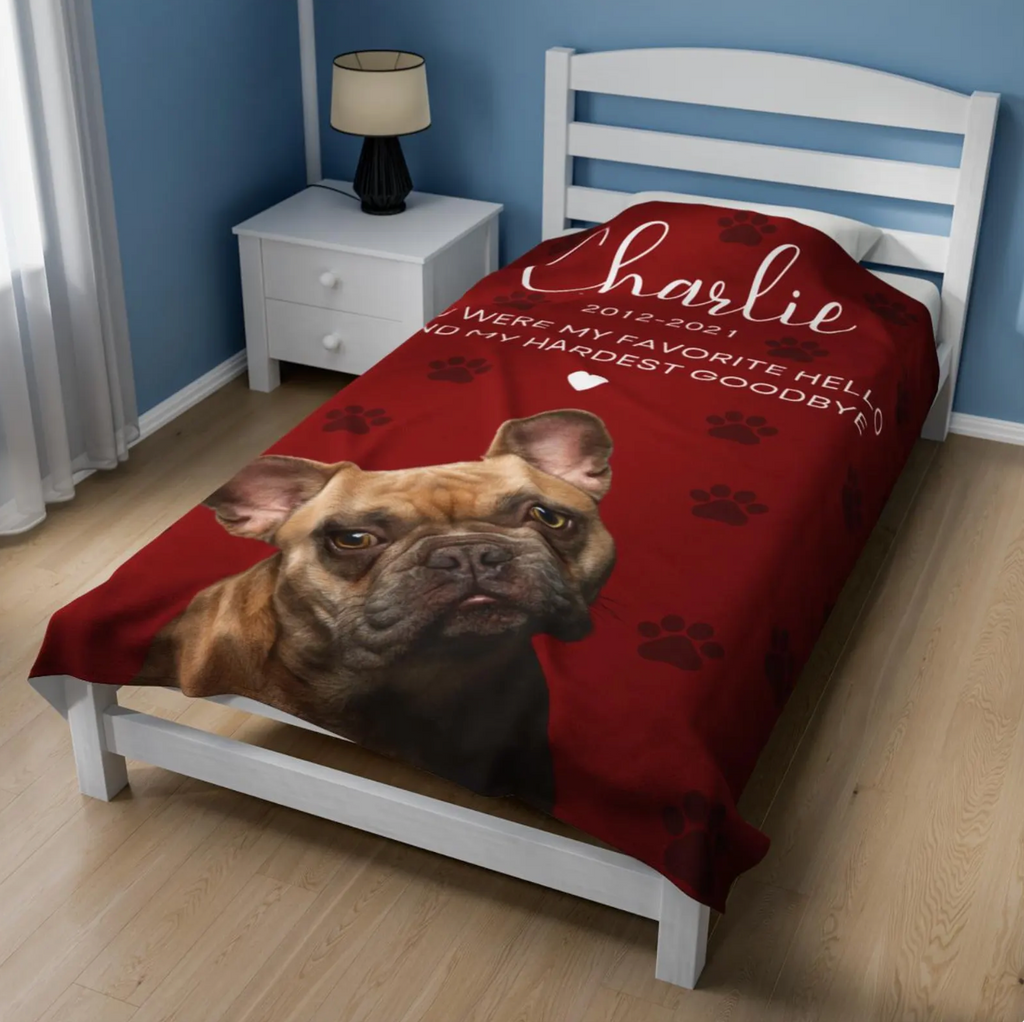 Personalized Pet Memorial Blanket