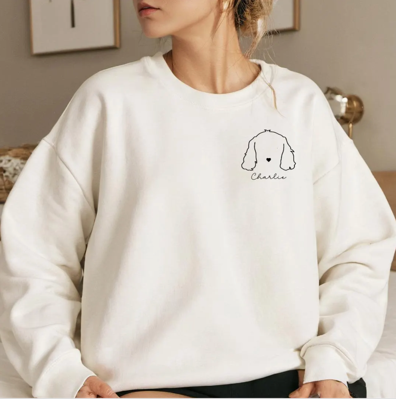 Custom dog ears sweatshirt