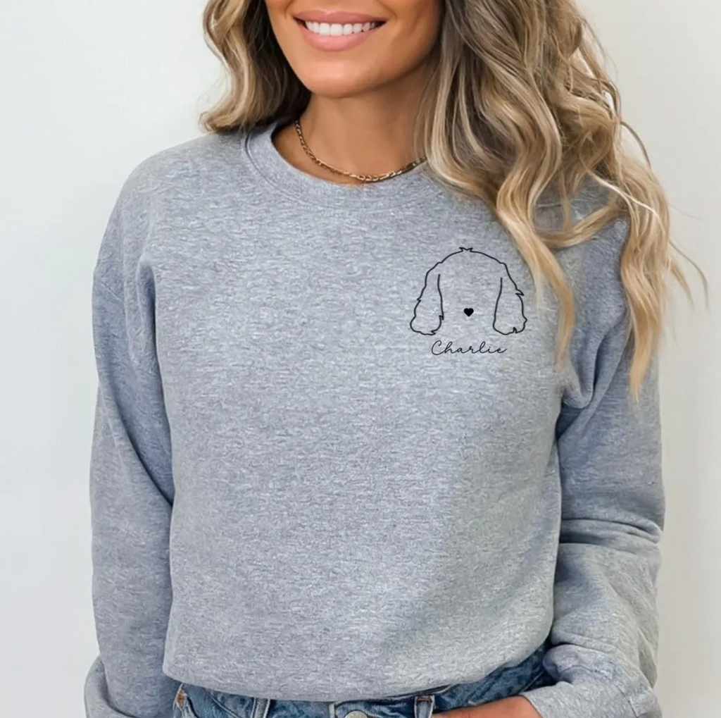 Custom dog ears sweatshirt